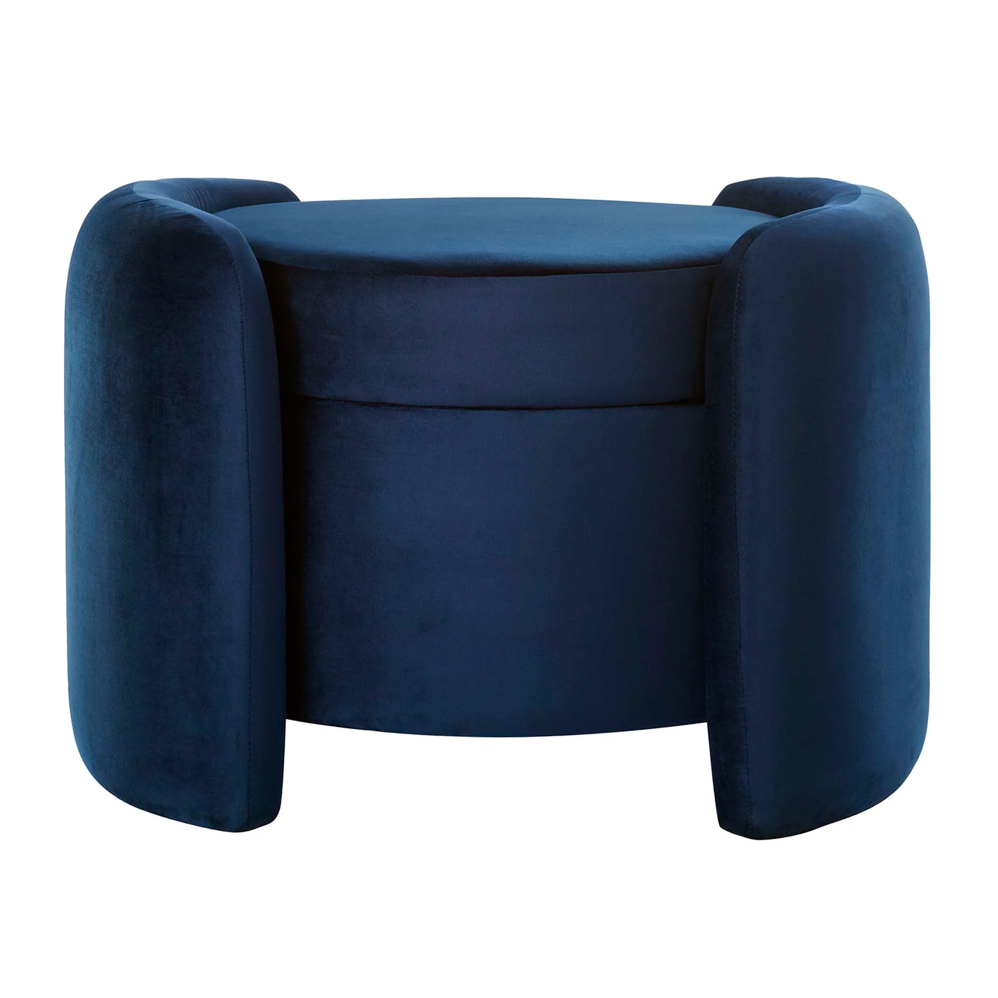 Chaise sans accoudoirs rembourrée en duvet Commix