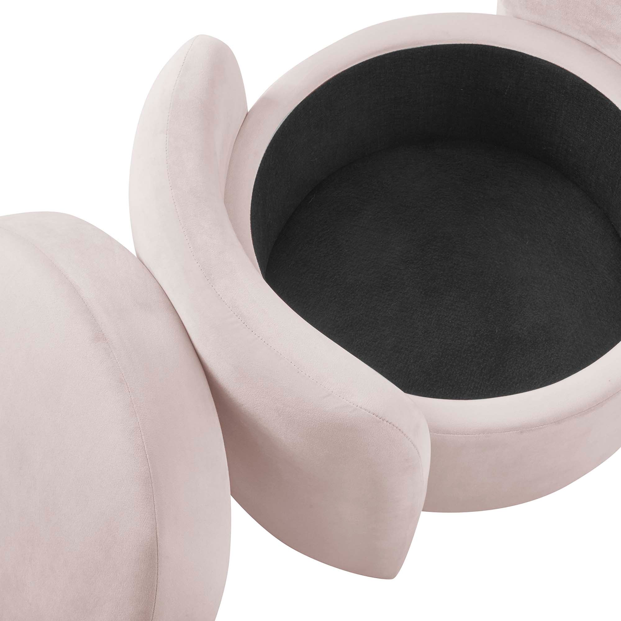 Chaise sans accoudoirs rembourrée en duvet Commix