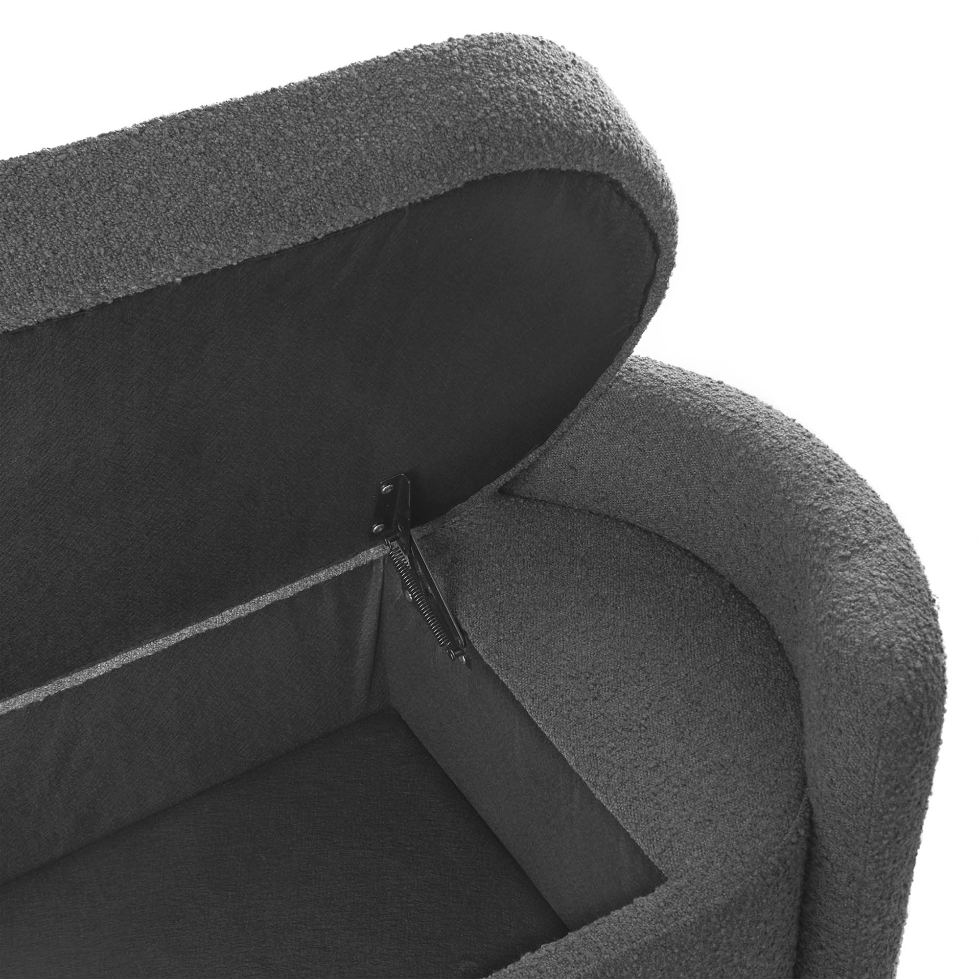 Chaise sans accoudoirs rembourrée en duvet Commix
