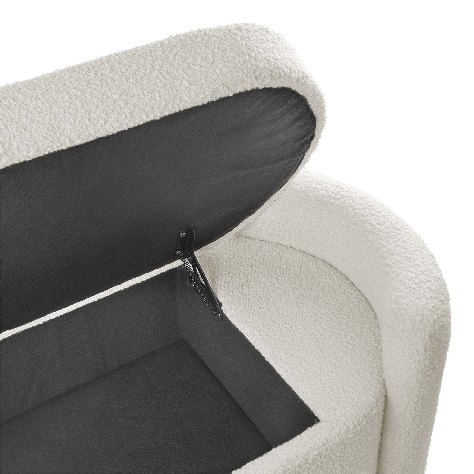 Chaise sans accoudoirs rembourrée en duvet Commix