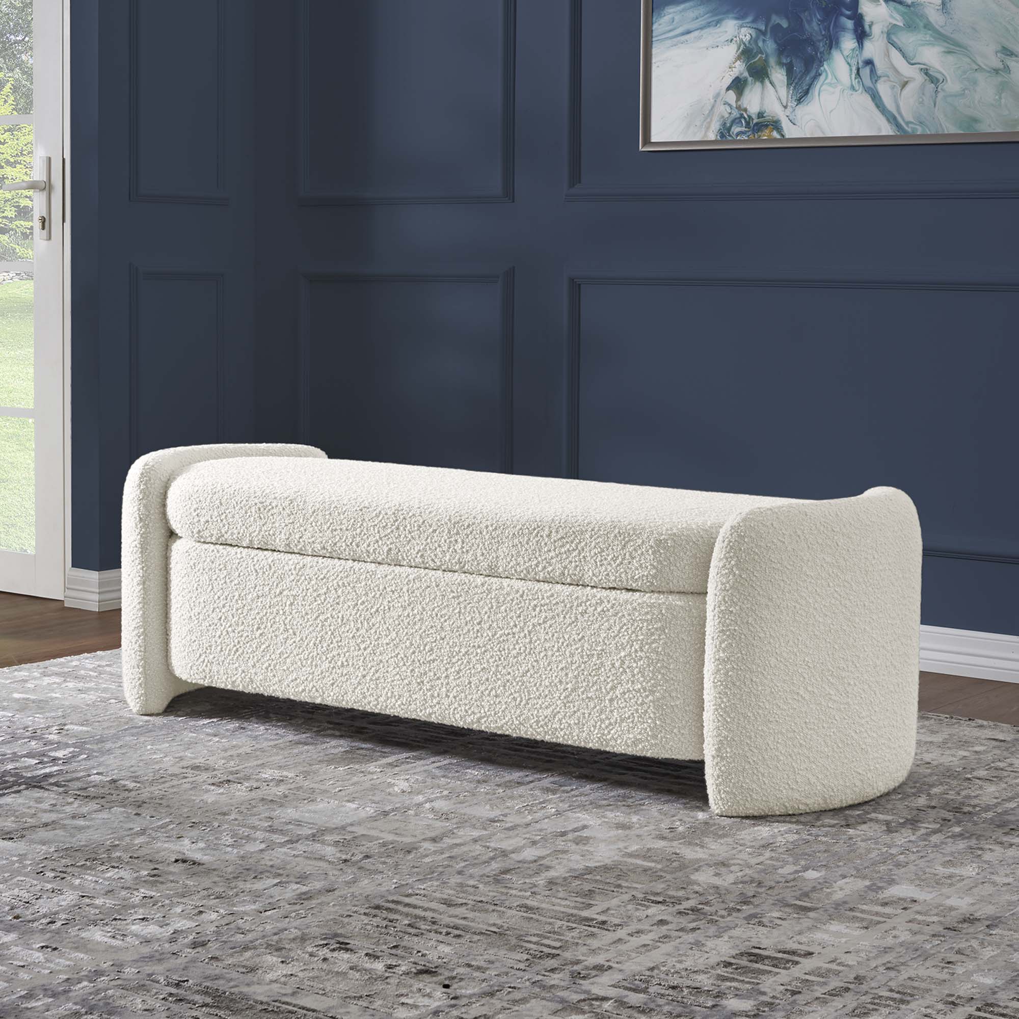 Chaise sans accoudoirs rembourrée en duvet Commix
