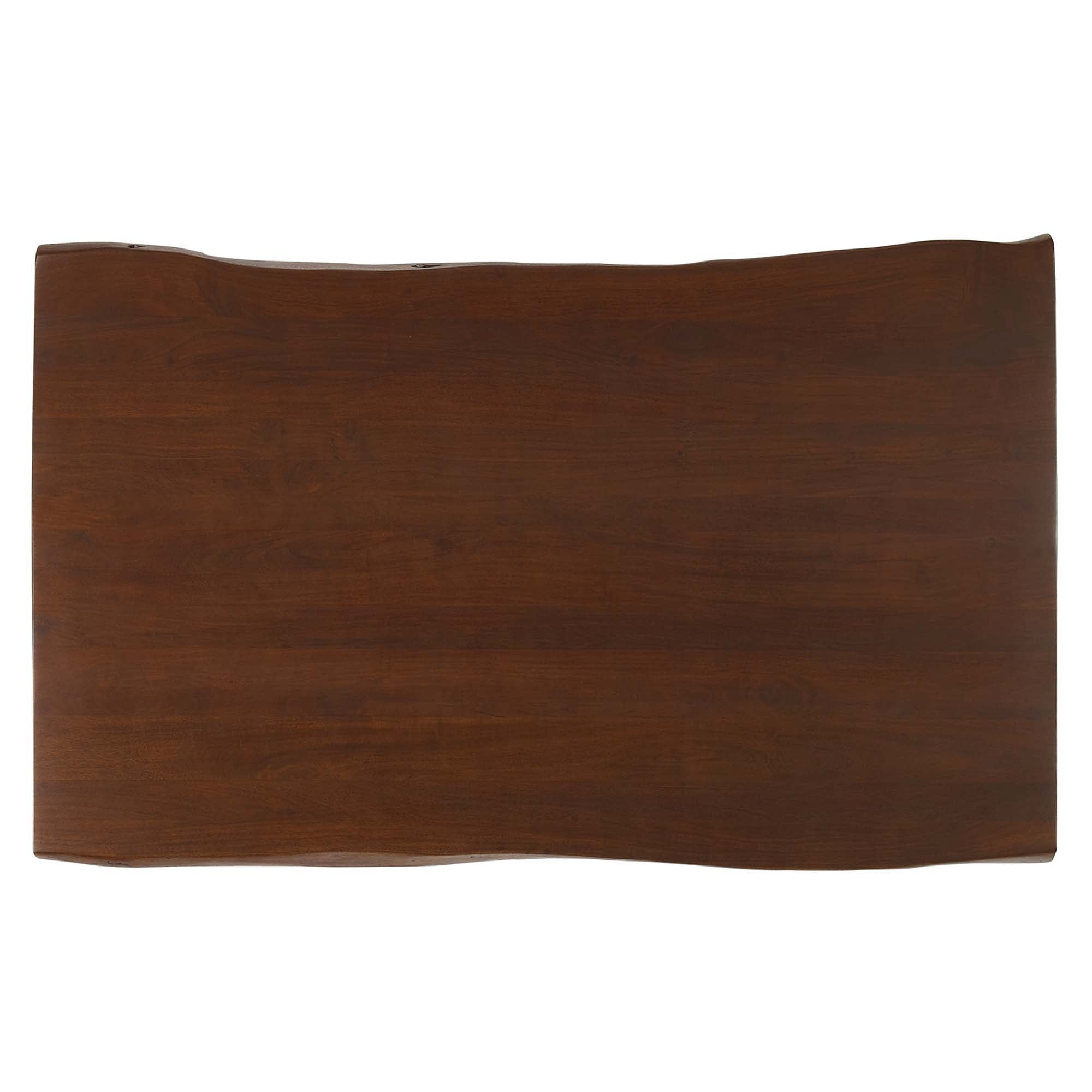 Table à manger en bois d'acacia à bords vivants Ardor de 60 po