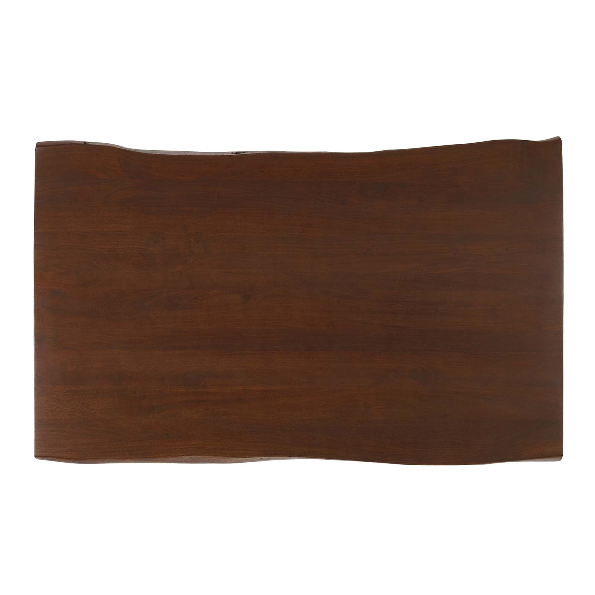 Table à manger en bois d'acacia à bords vivants Ardor de 74 po