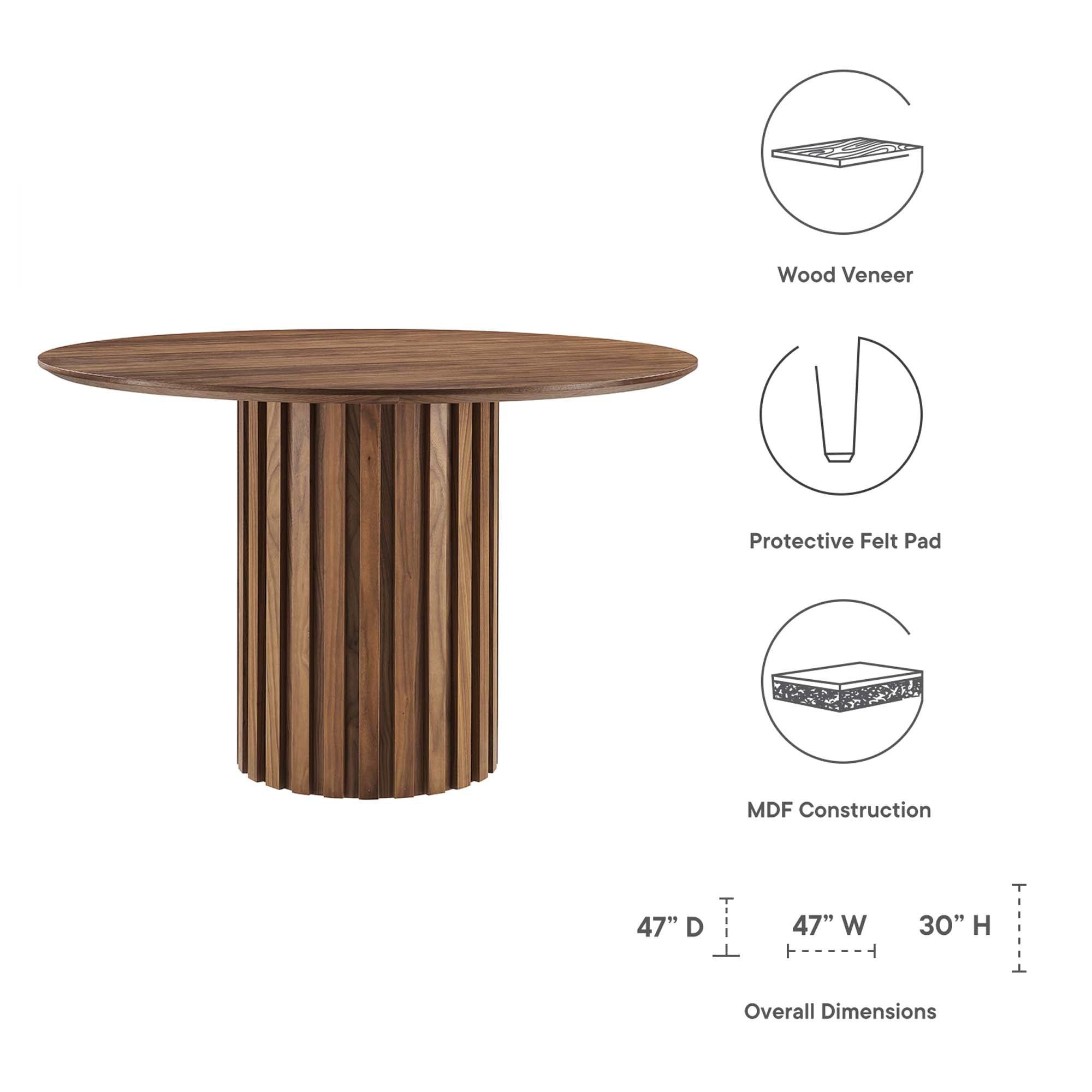 Table à manger ronde Senja 47"