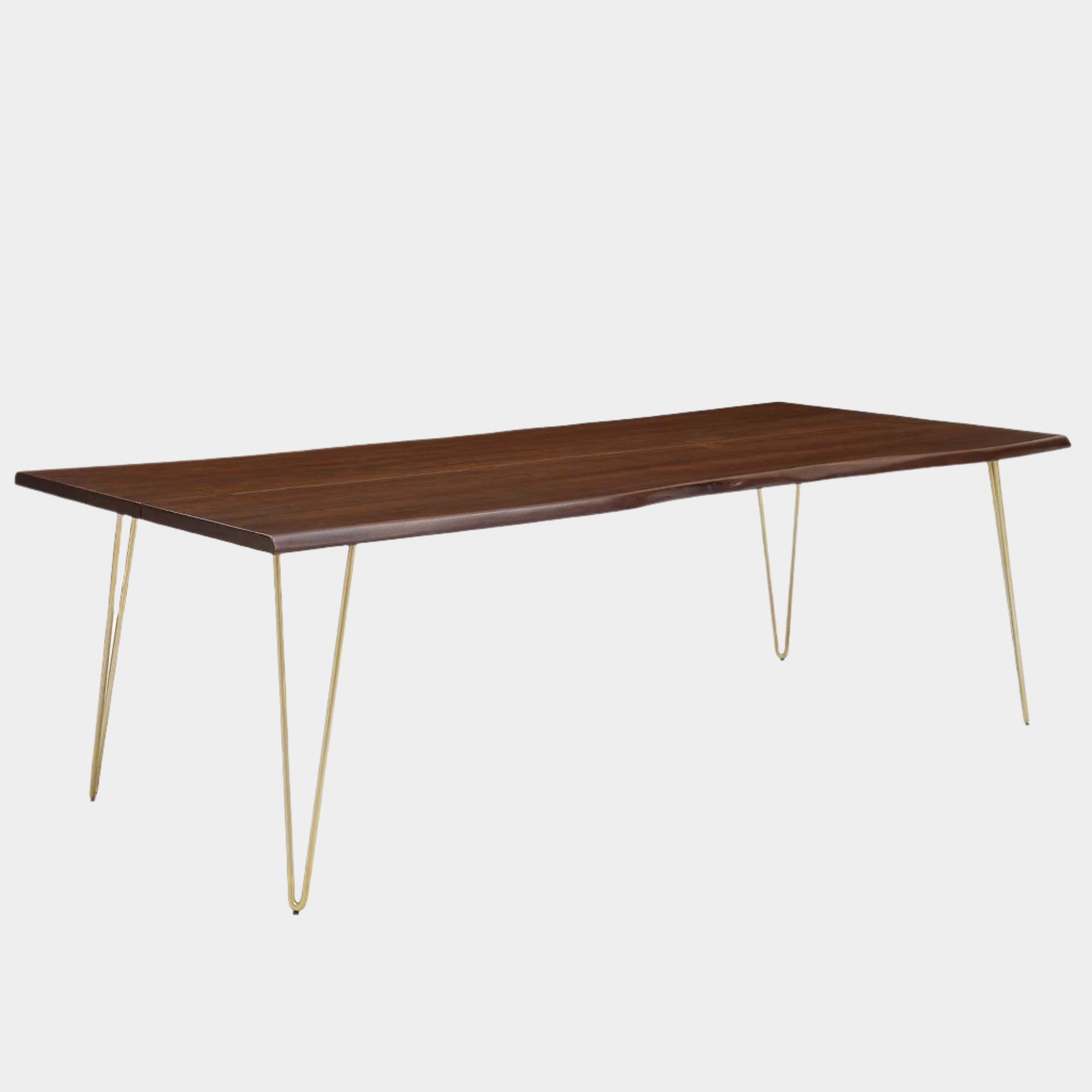 Table à manger en bois d'acacia à bords vivants Ardor de 96 po