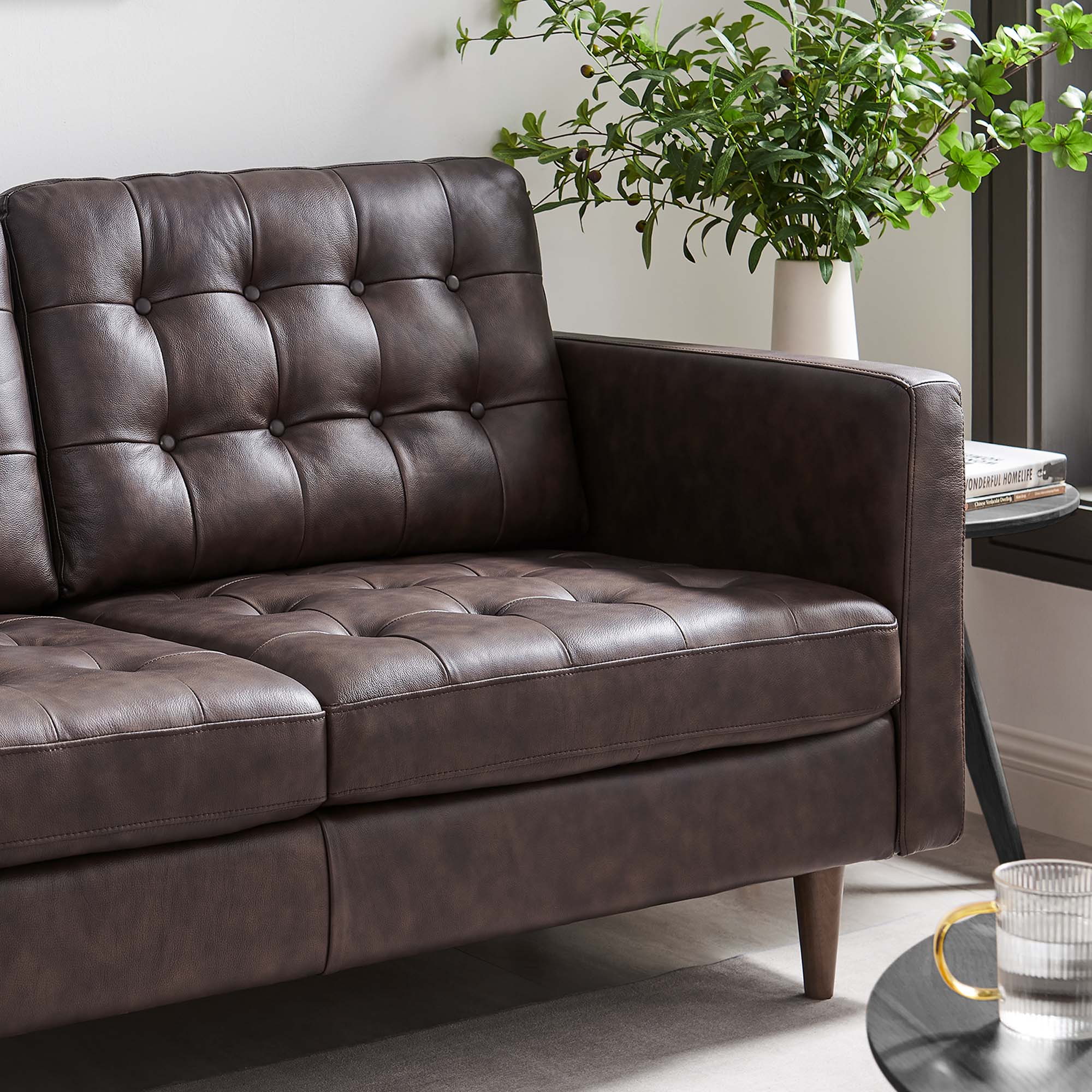 Chaise sans accoudoirs rembourrée en duvet Commix