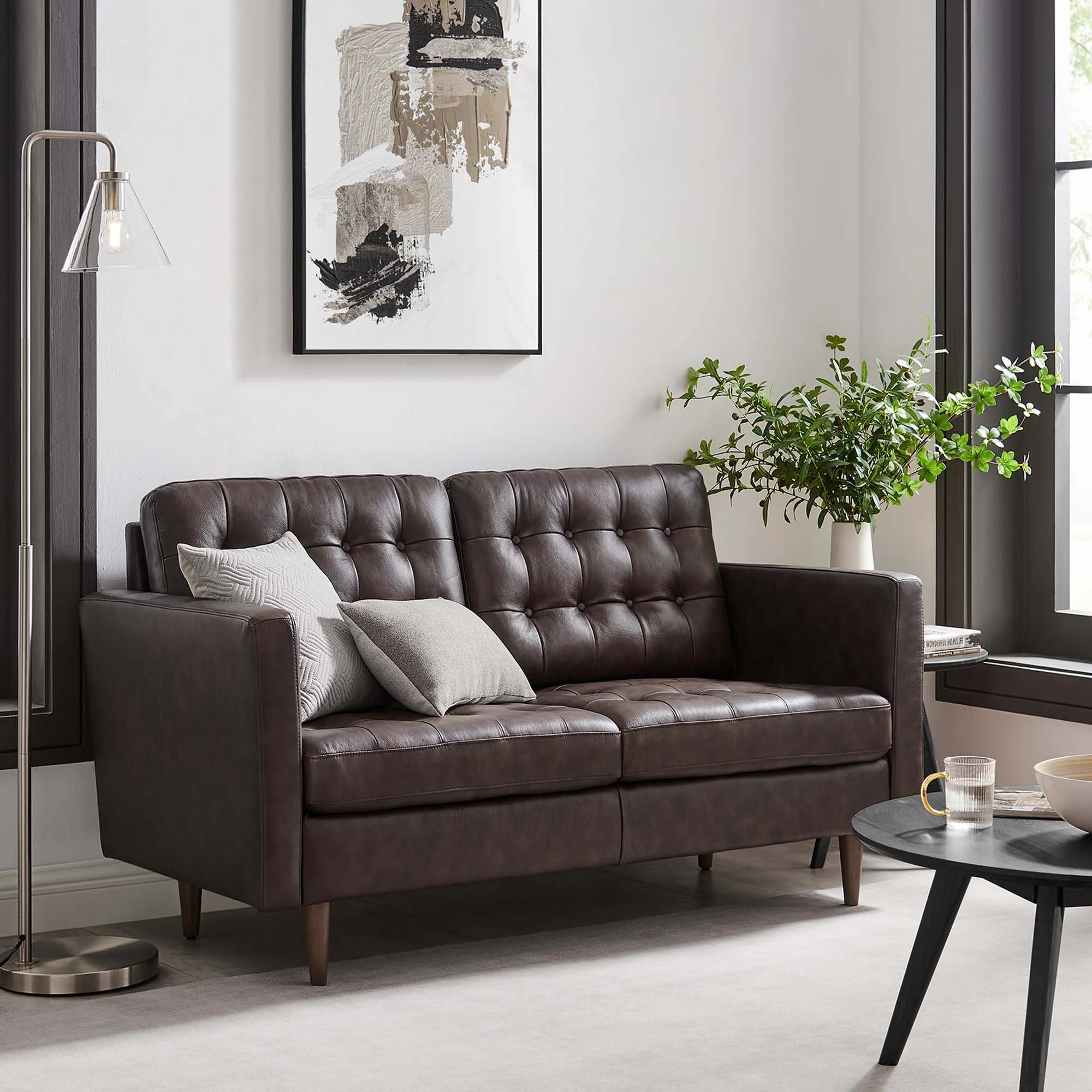 Chaise sans accoudoirs rembourrée en duvet Commix