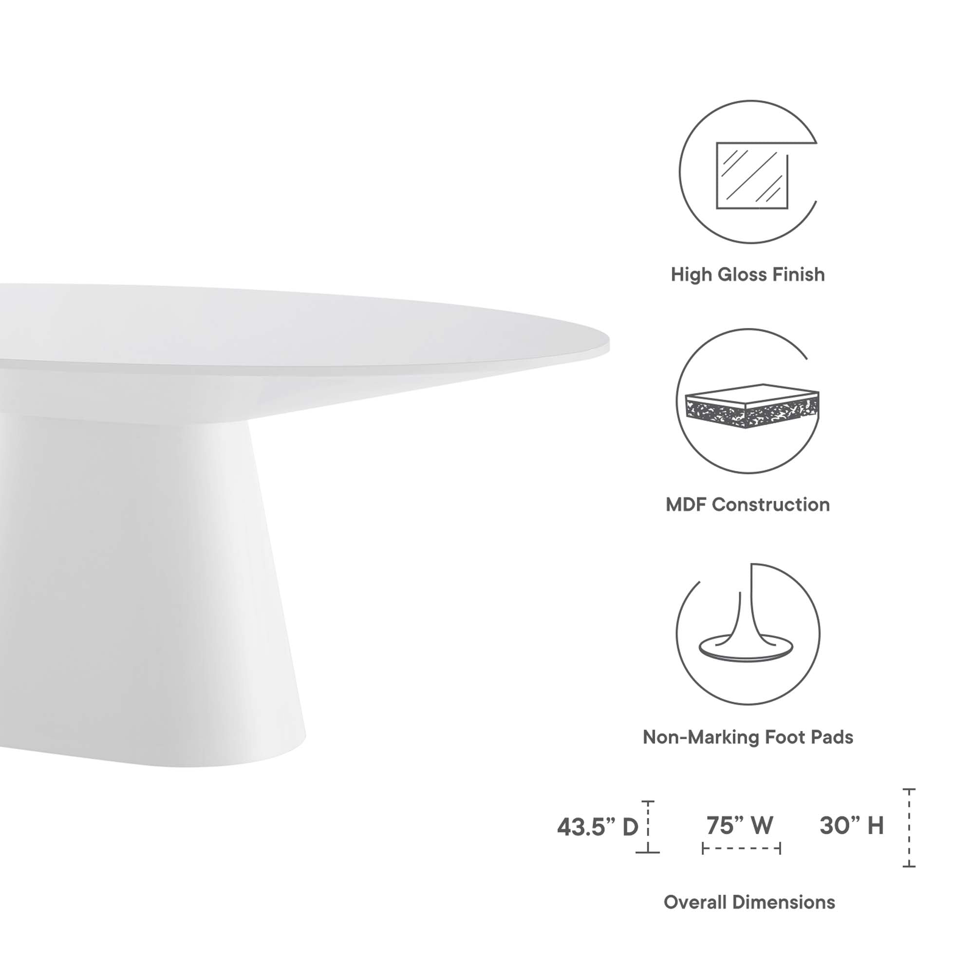 Table à manger ronde Provision de 47 po