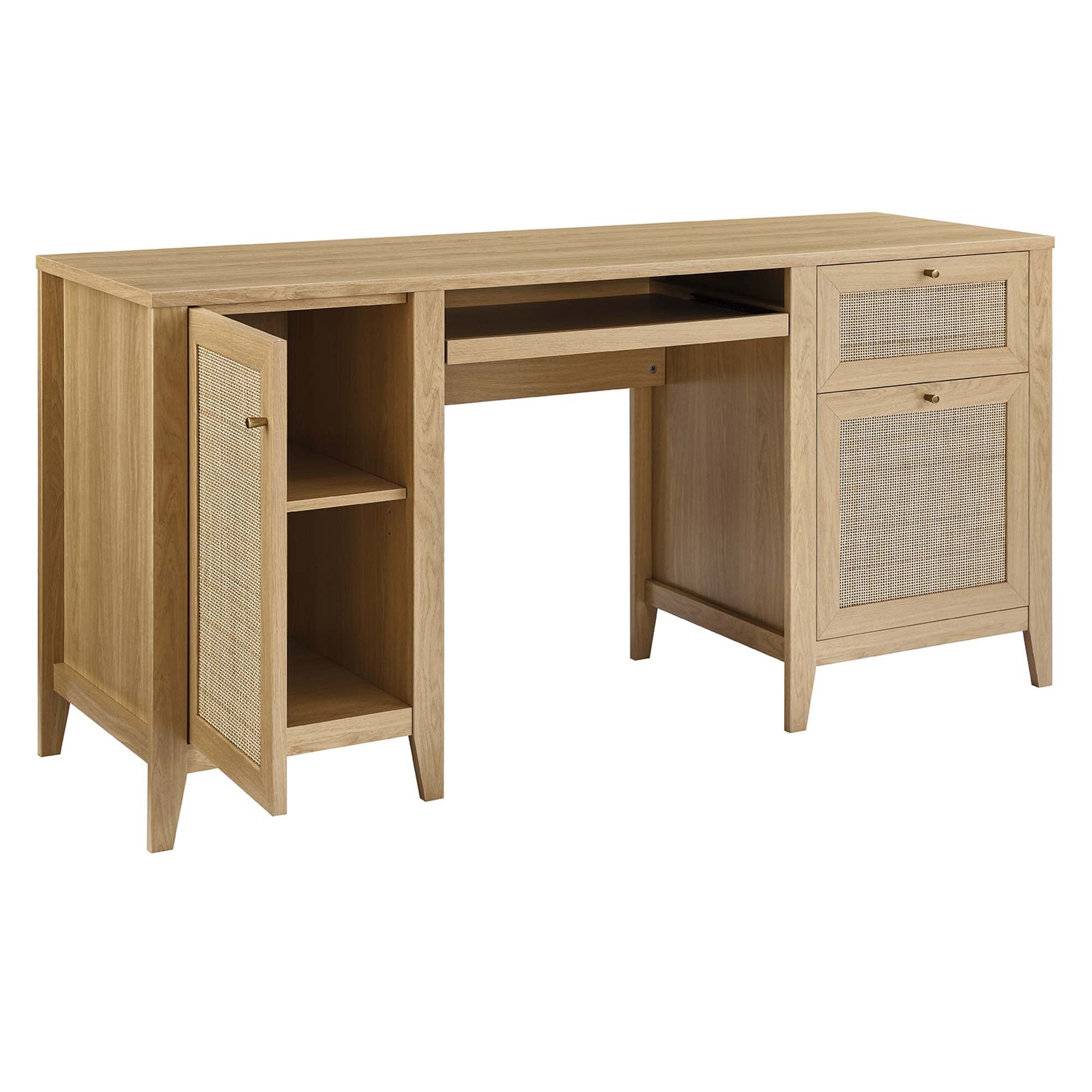 Soma 63" Office Desk in Oak