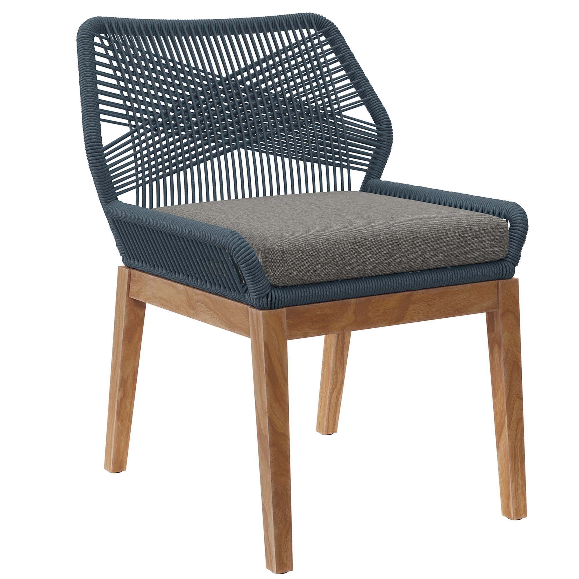 Ensemble de salle à manger d'extérieur en bois de teck Wellspring 5 pièces