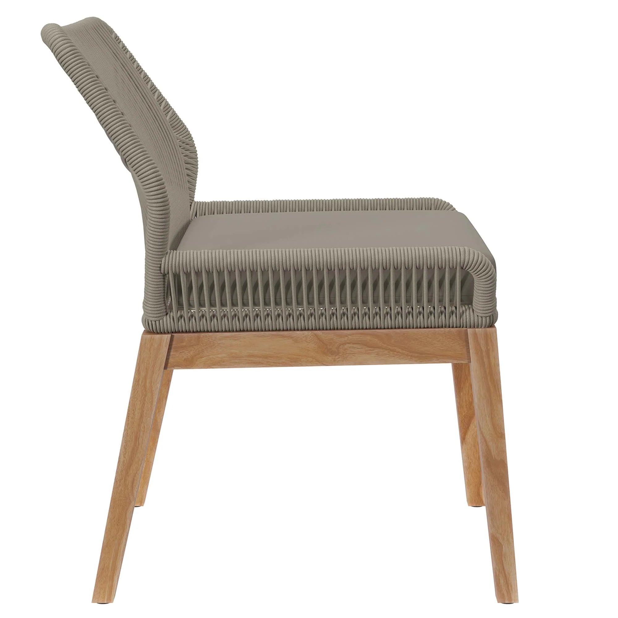 Ensemble de salle à manger d'extérieur en bois de teck Wellspring 5 pièces