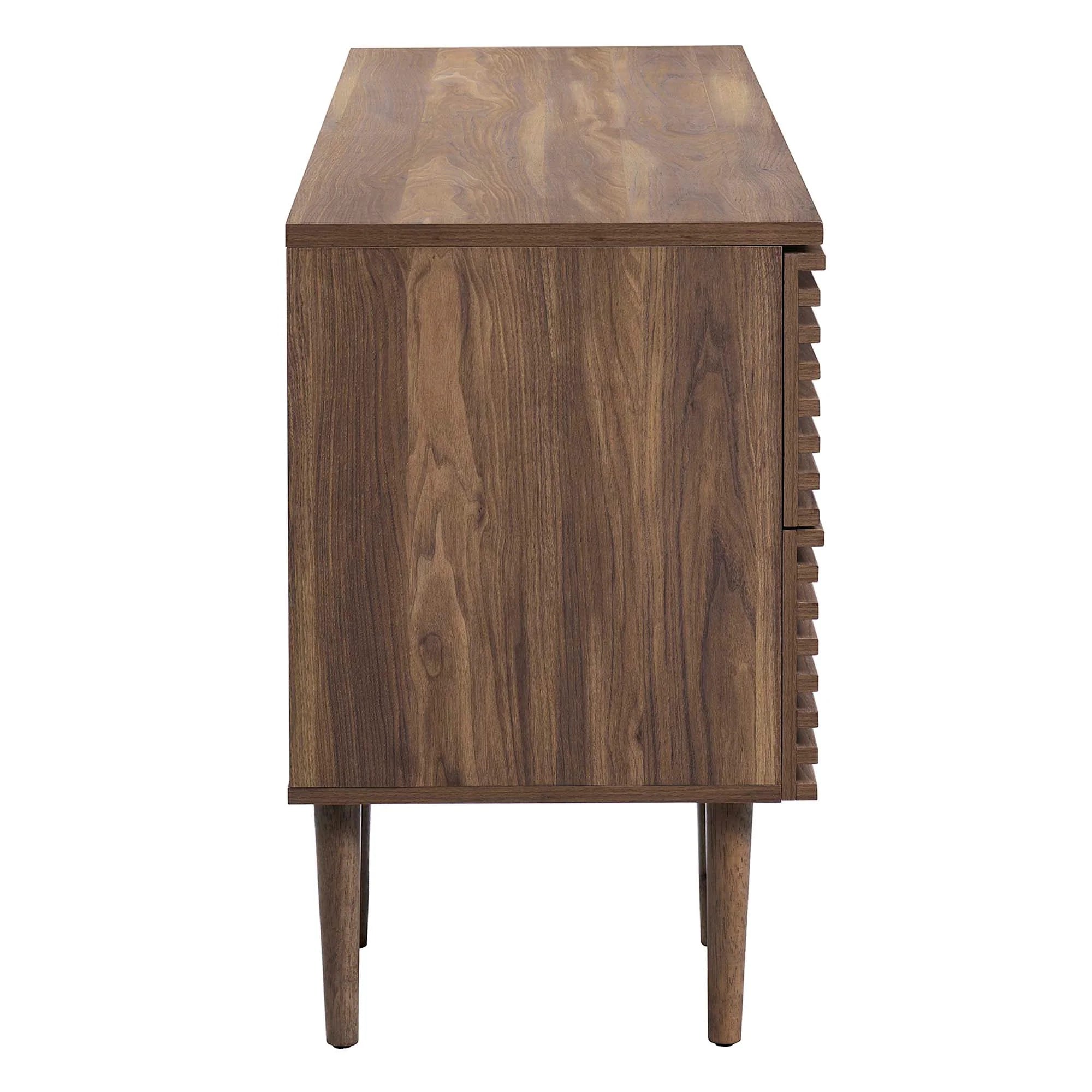 Render Office Desk in Walnut