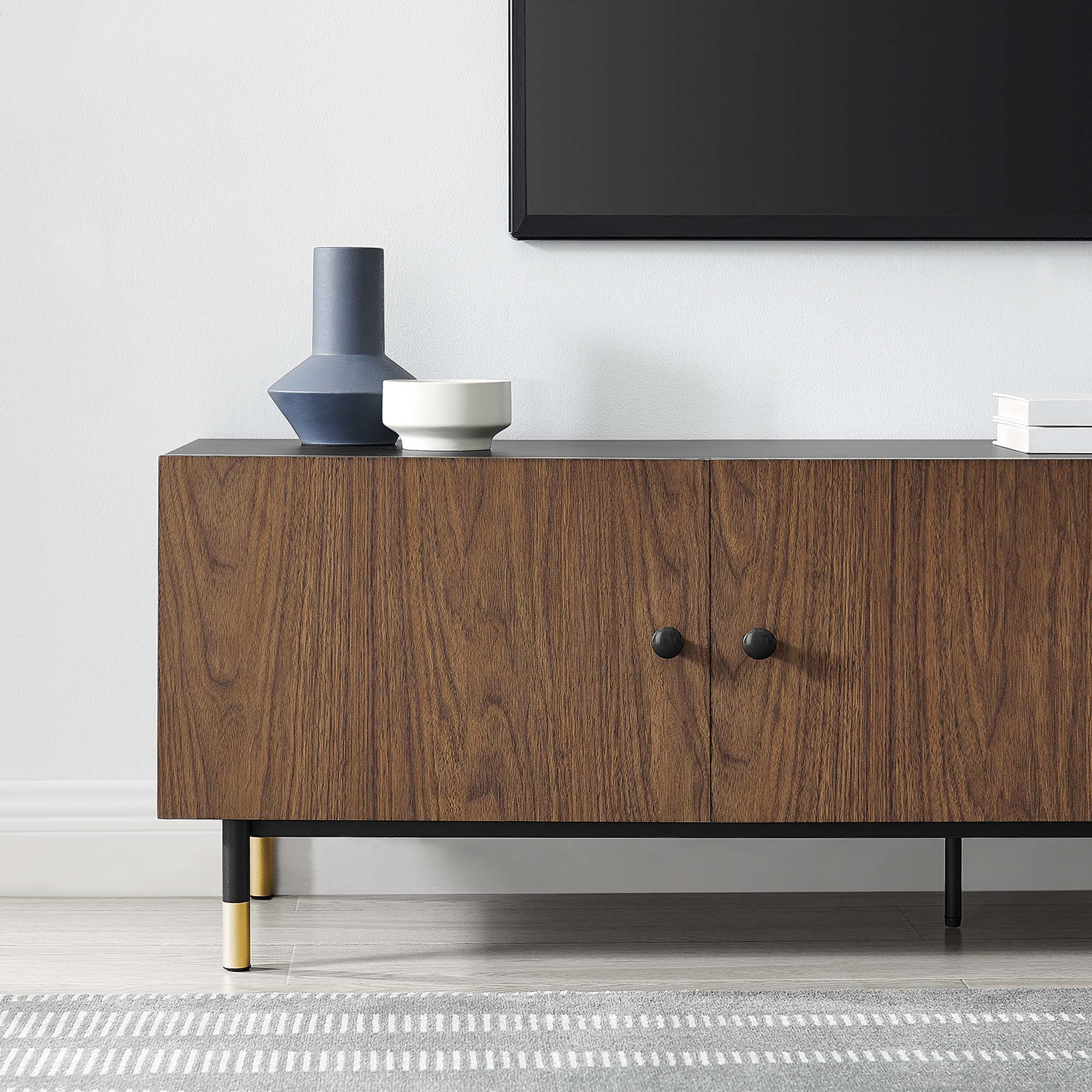 Nexus 60" TV Stand in Black Walnut