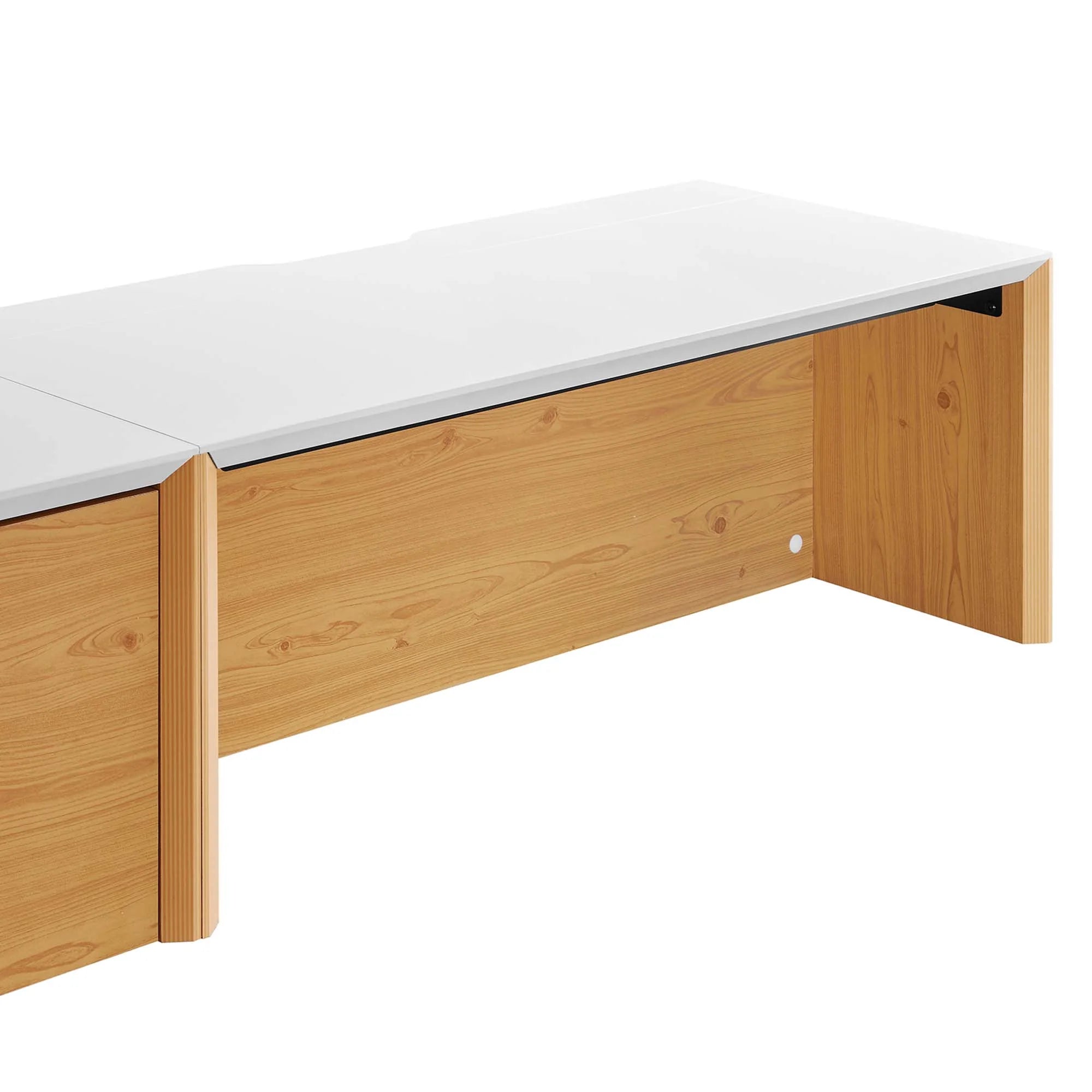 Kinetic Wall-Mount Office Desk With Cabinet and Shelf