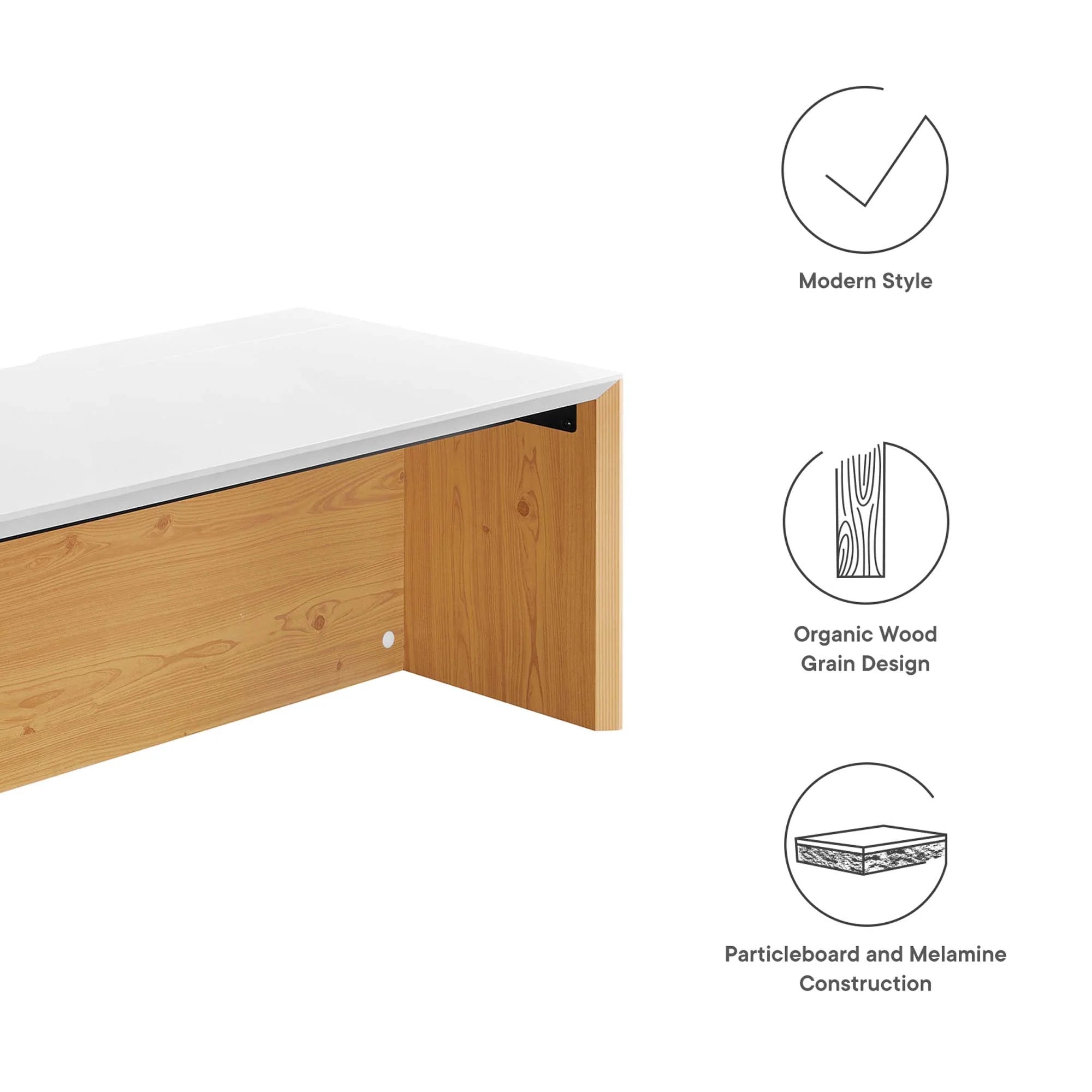 Kinetic Wall-Mount Office Desk With Cabinet and Shelf