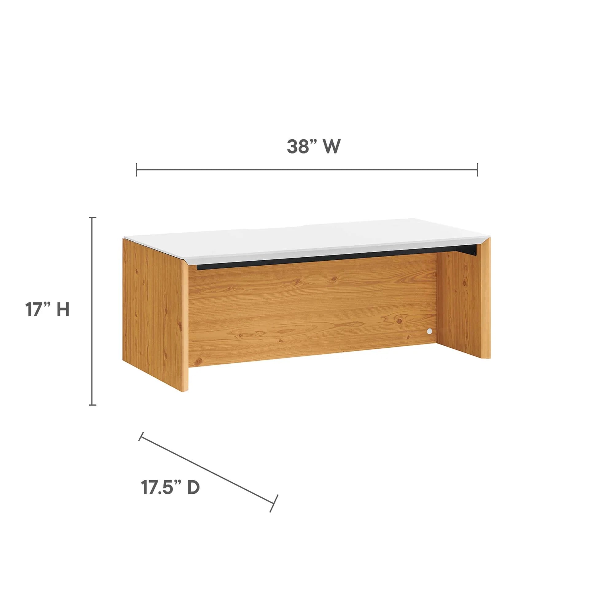 Kinetic Wall-Mount Office Desk With Cabinet and Shelf