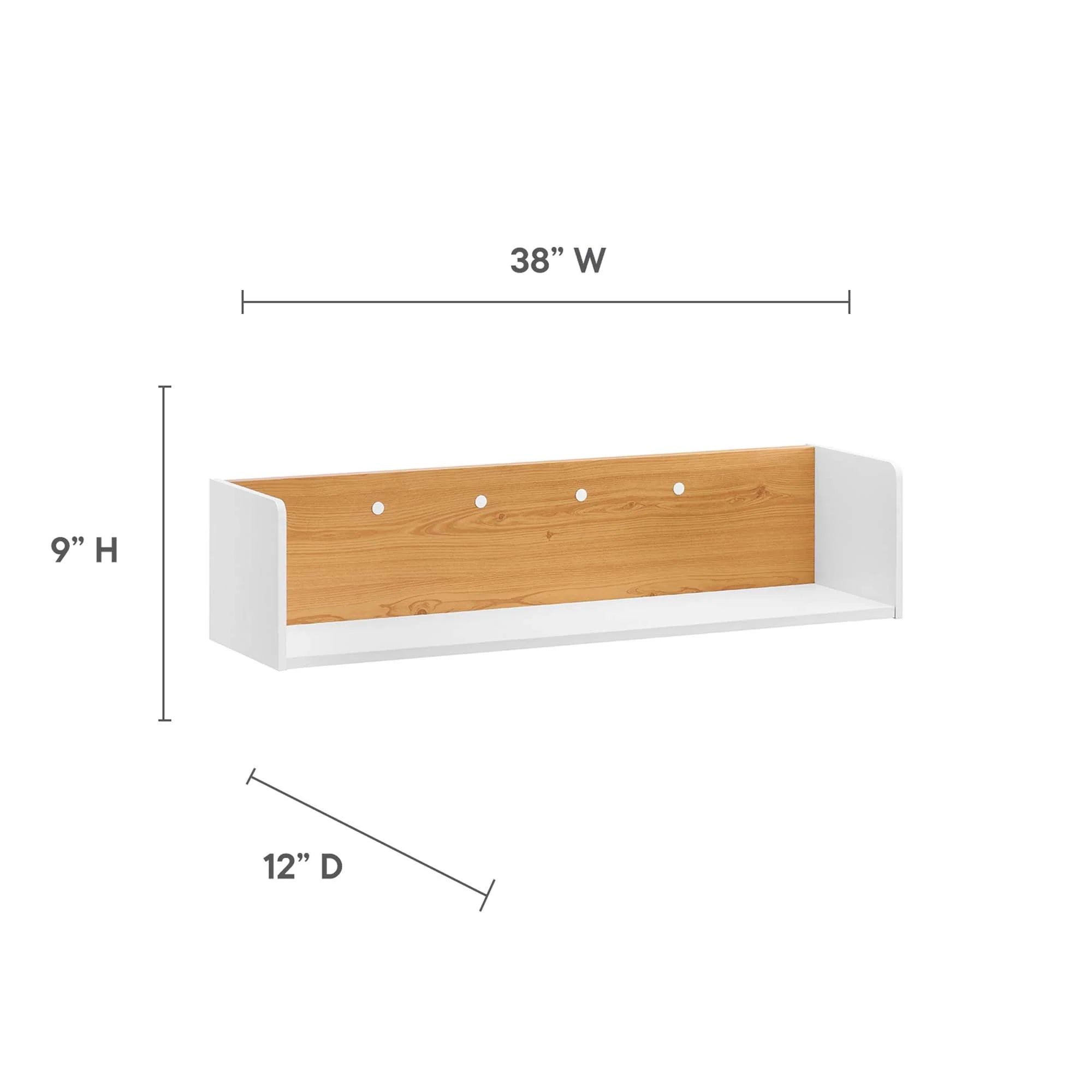Kinetic Wall-Mount Office Desk With Cabinet and Shelf