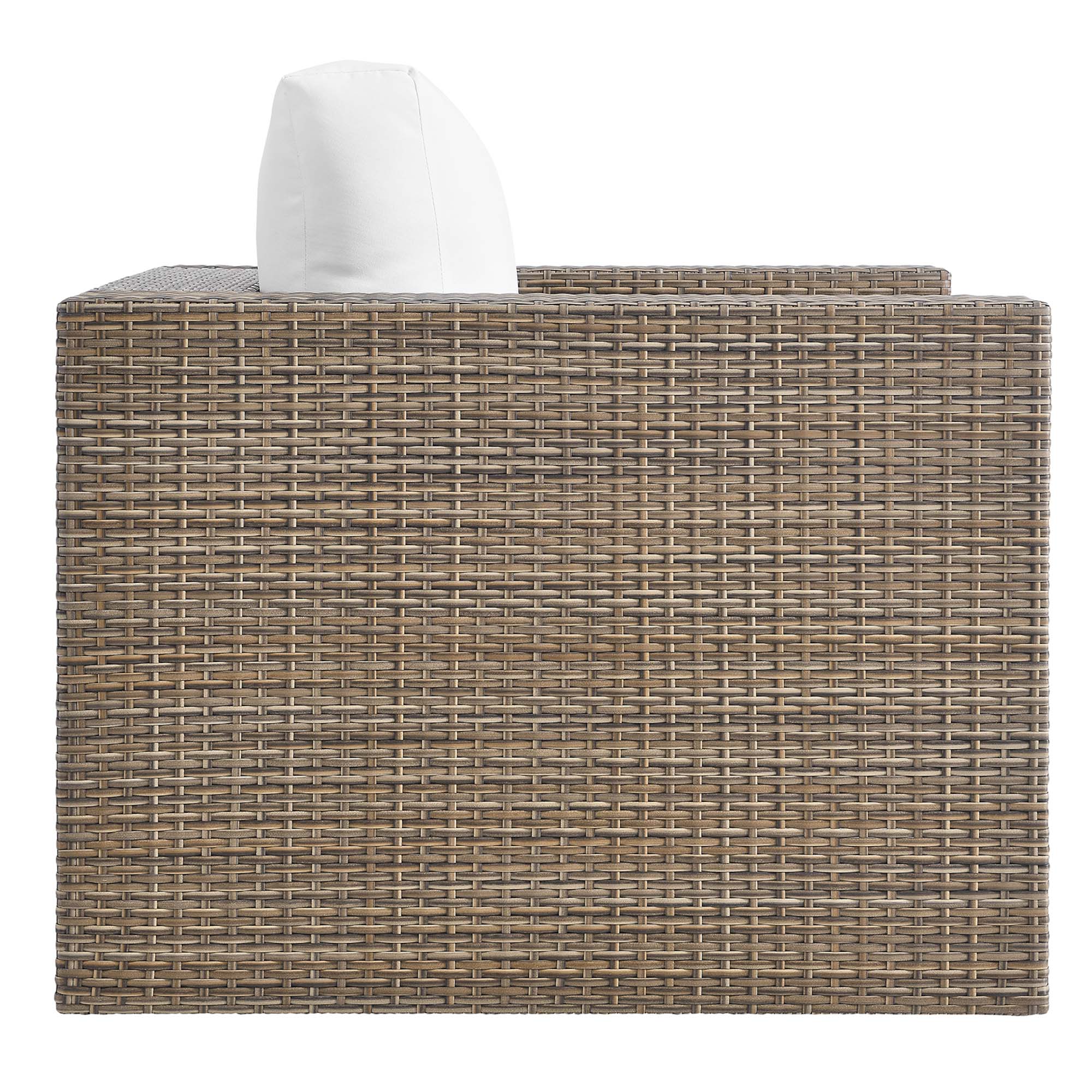 Convene 4-Piece Outdoor Patio Furniture Set in Cappuccino White