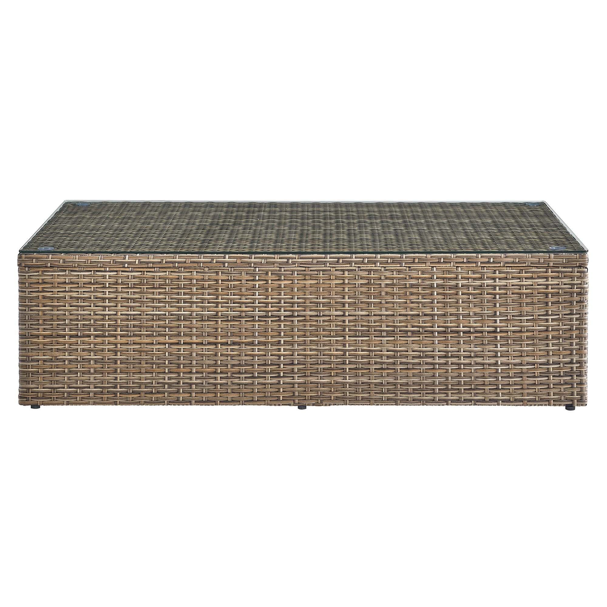 Convene 5-Piece Outdoor Patio Furniture Set in Cappuccino White
