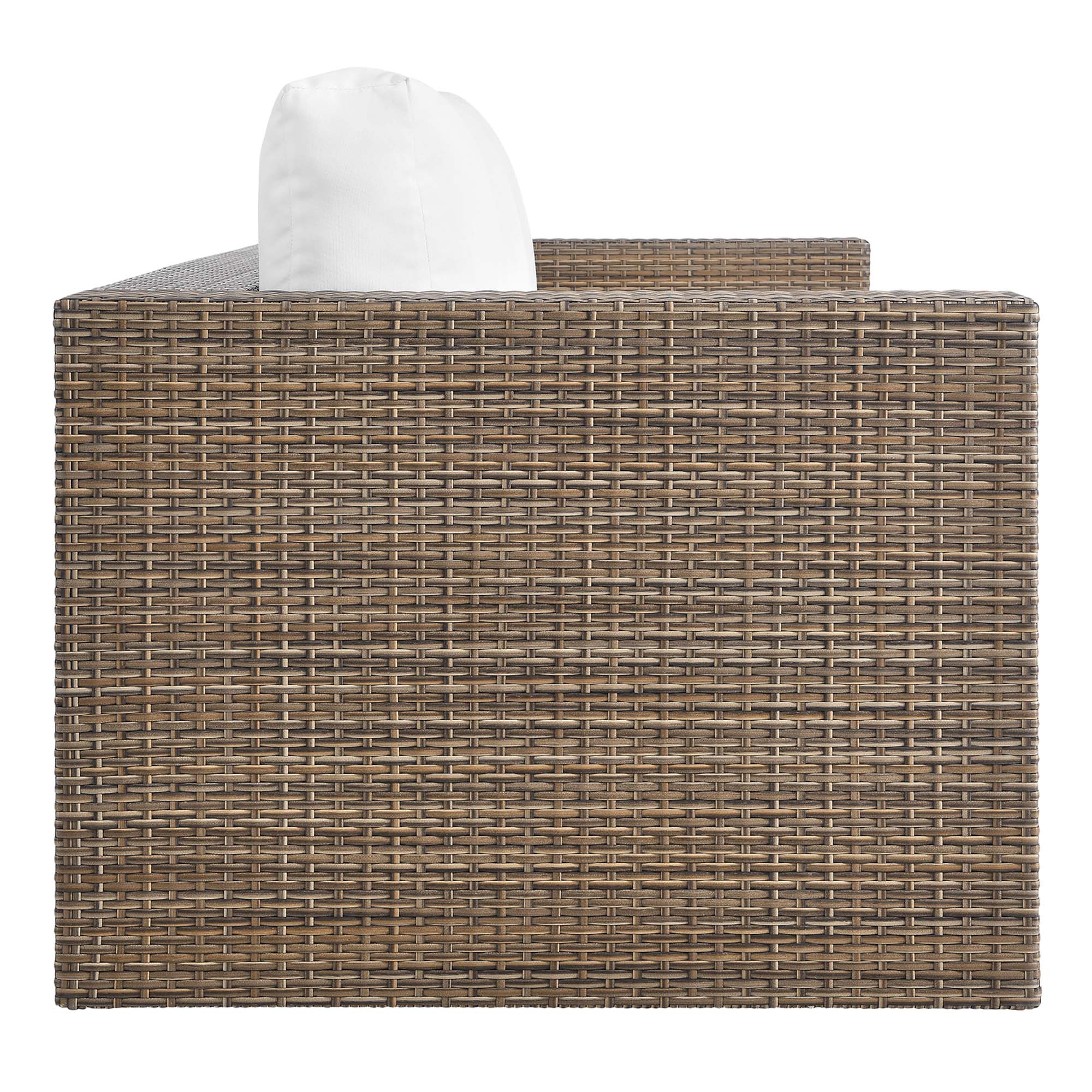 Convene 5-Piece Outdoor Patio Furniture Set in Cappuccino White