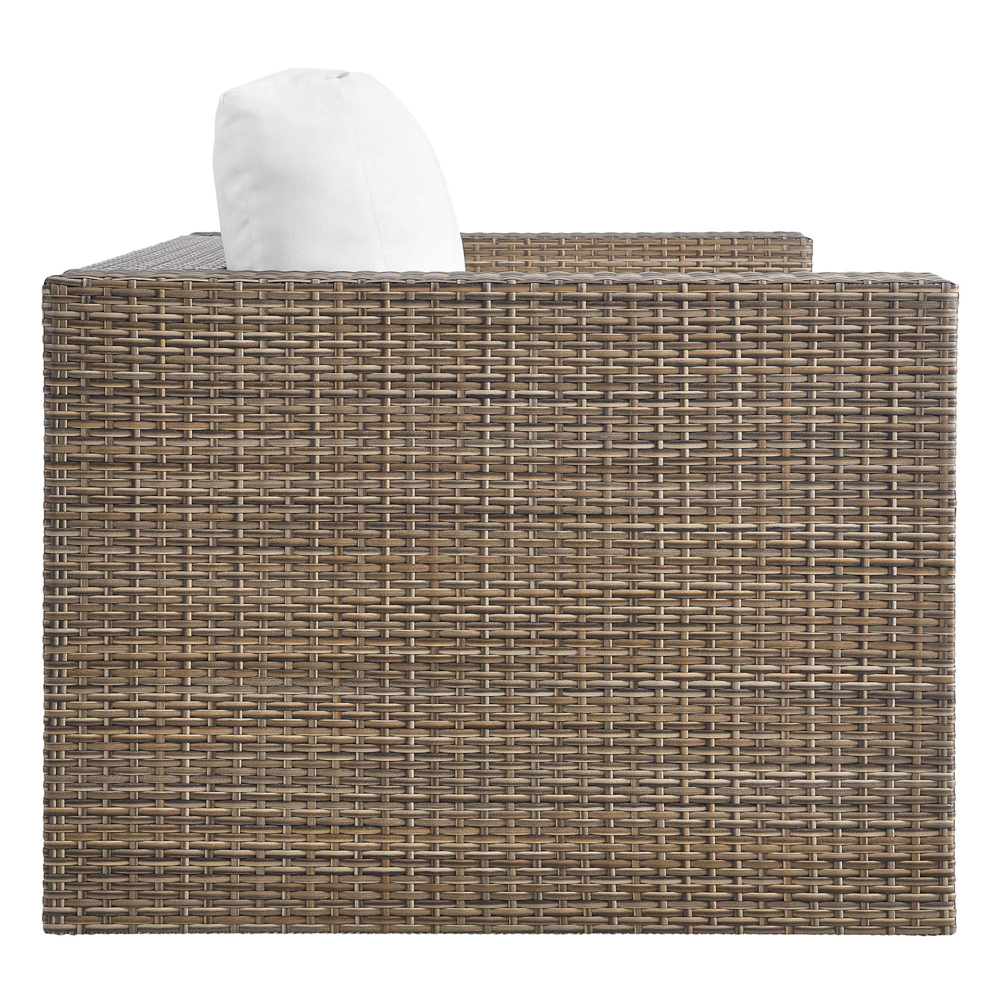 Convene 5-Piece Outdoor Patio Furniture Set in Cappuccino White