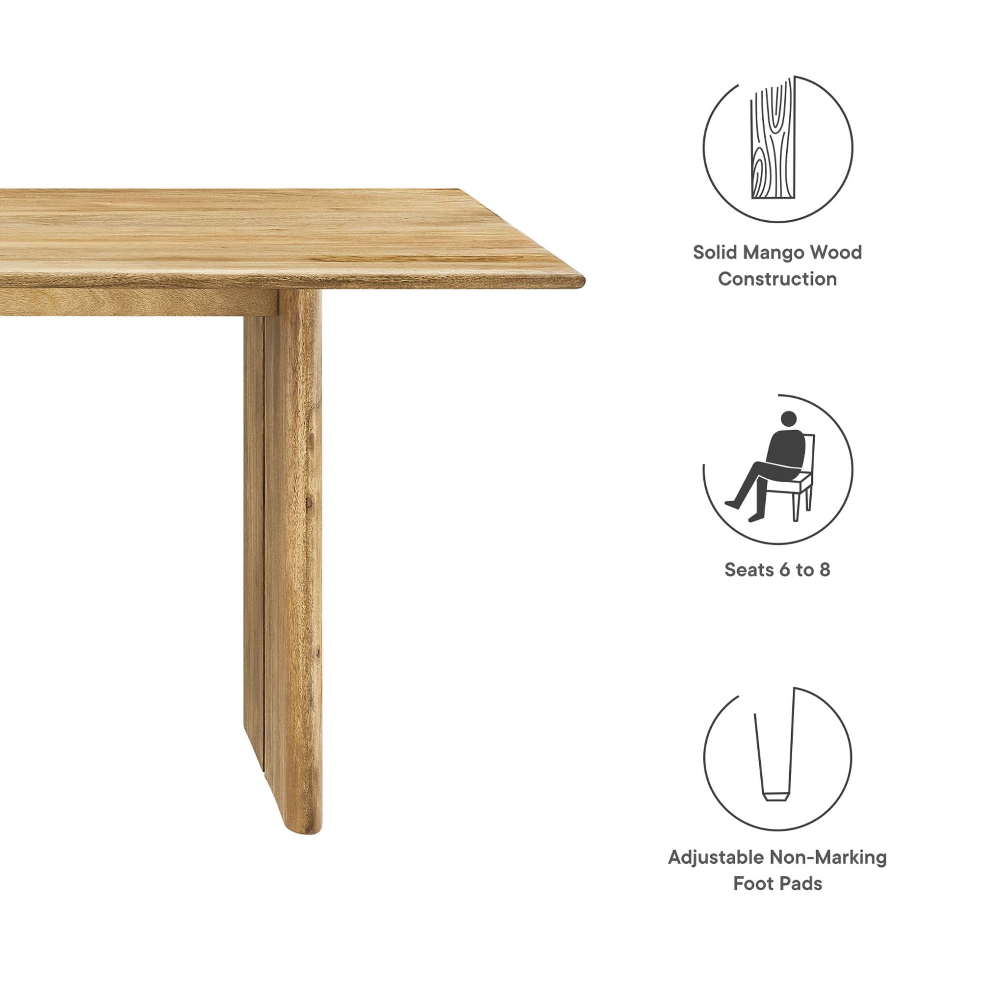 Amistad 72" Dining Table in Walnut