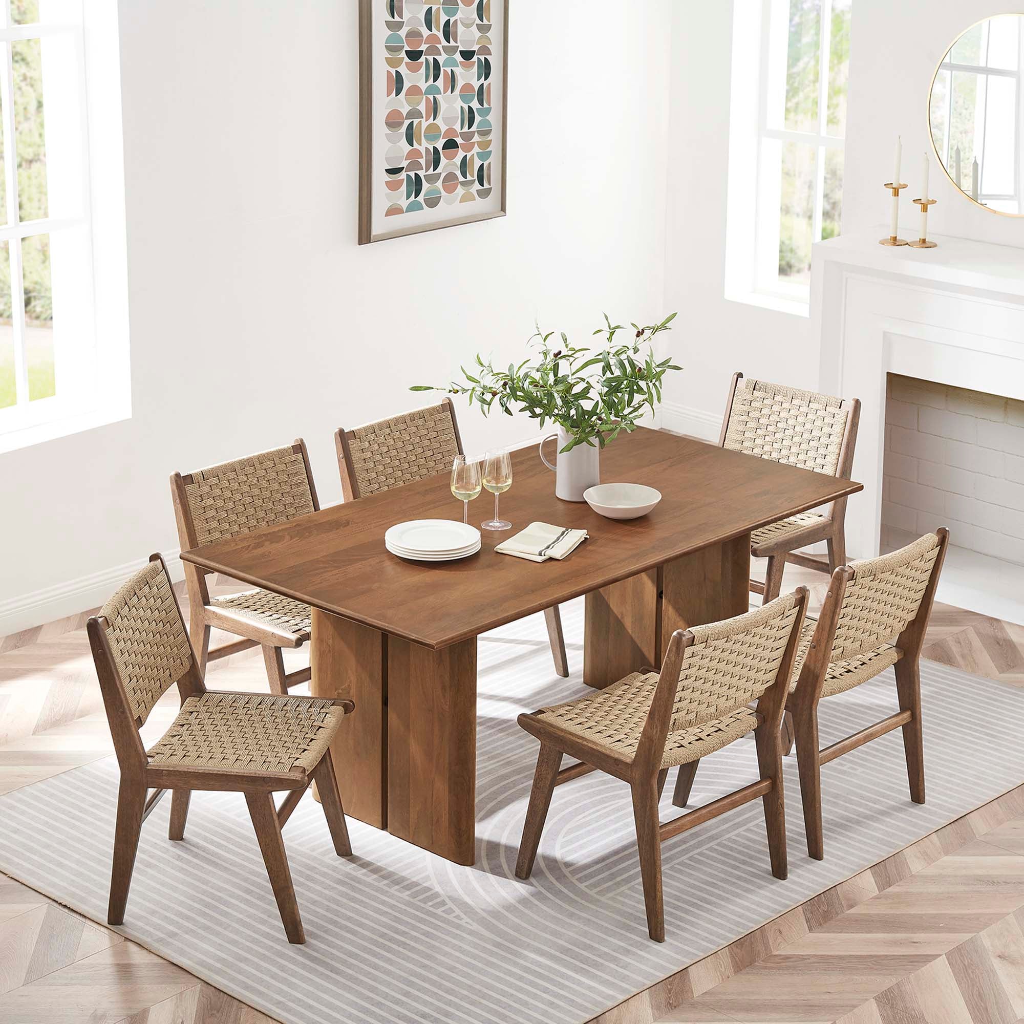 Amistad 72" Dining Table in Walnut