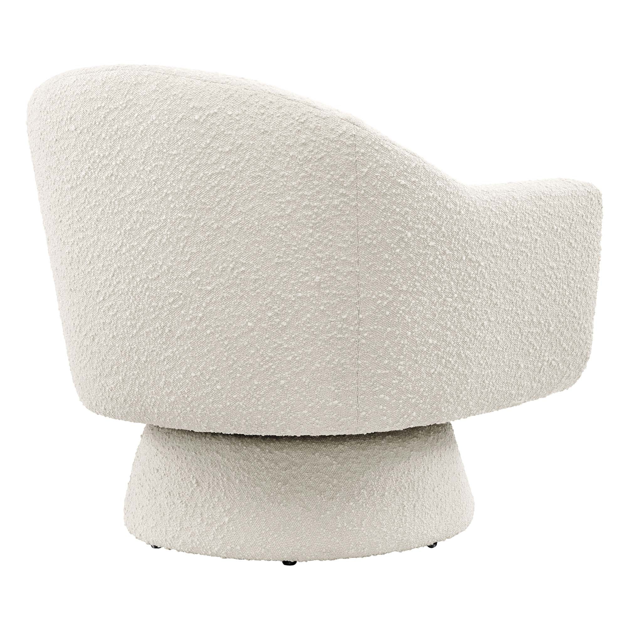 Chaise pivotante en tissu Astral Boucle