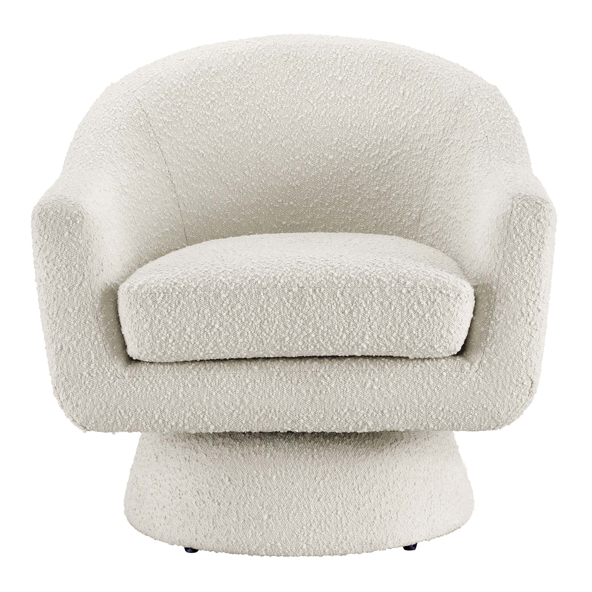 Chaise pivotante en tissu Astral Boucle