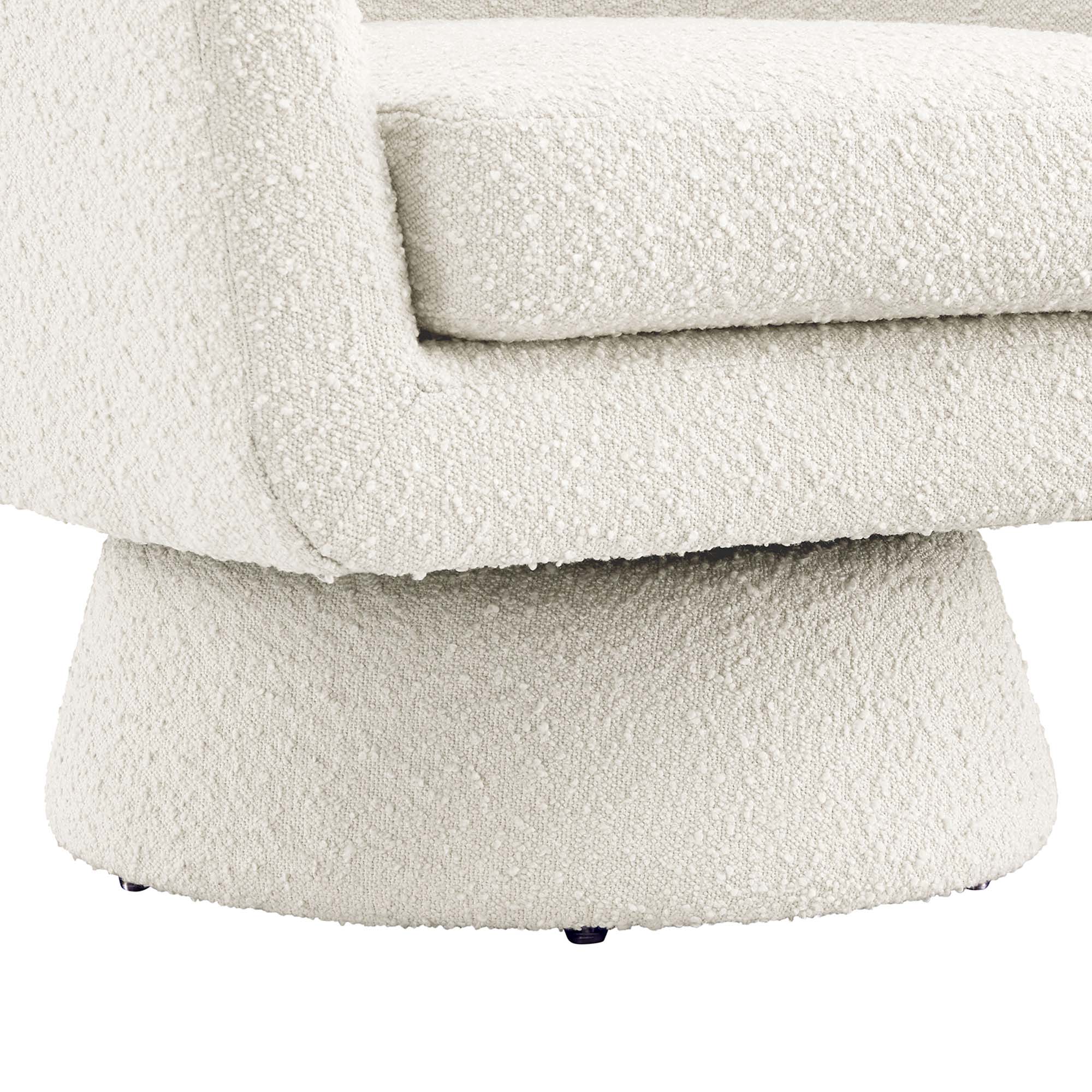 Chaise pivotante en tissu Astral Boucle