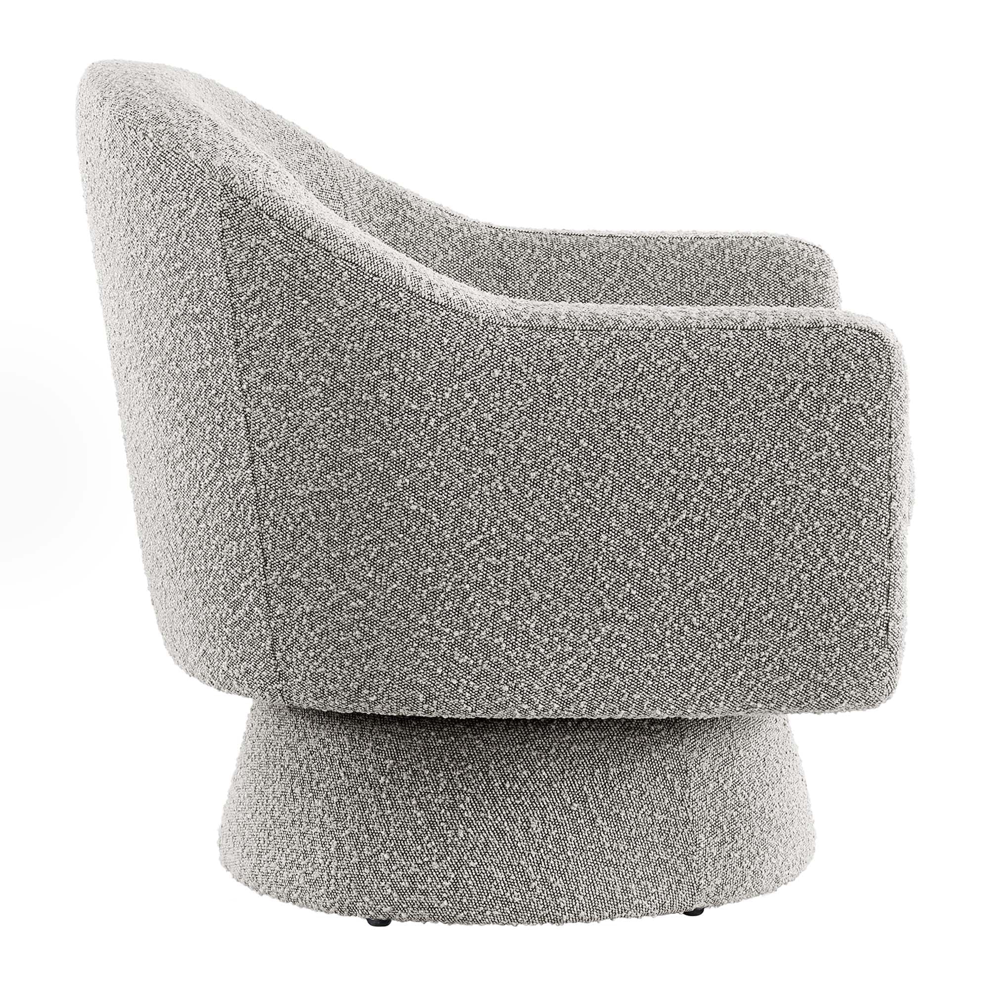Chaise pivotante en tissu Astral Boucle