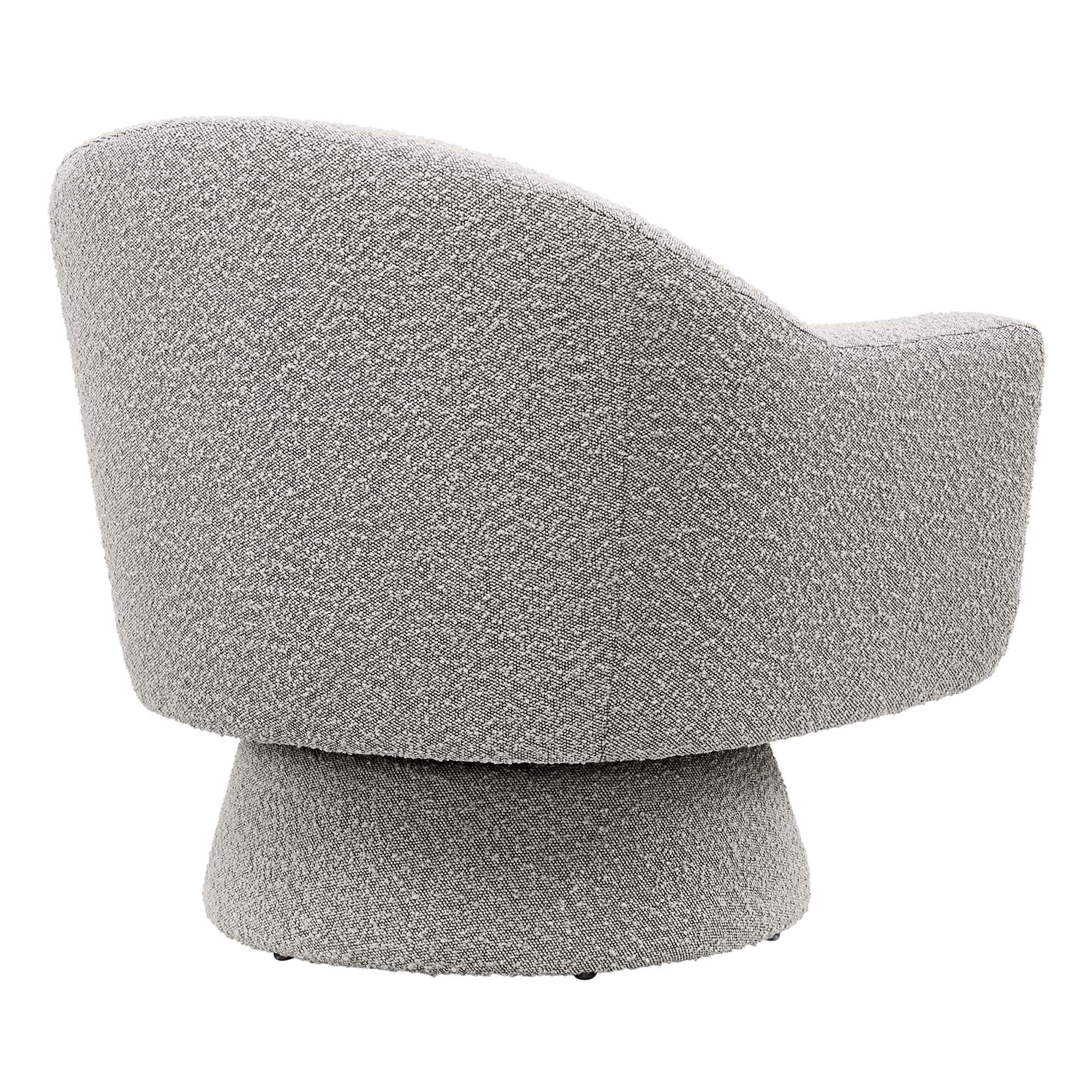 Chaise pivotante en tissu Astral Boucle