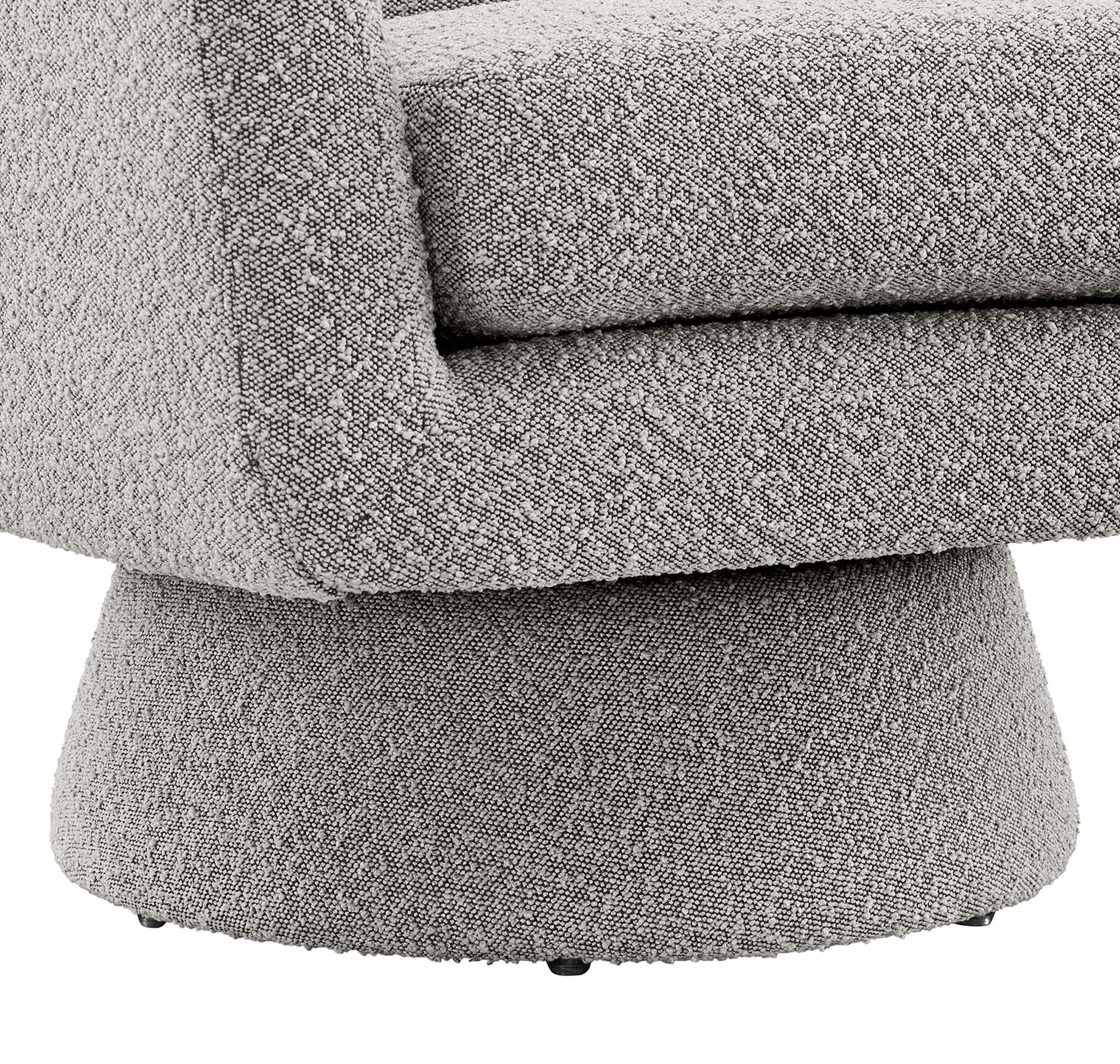 Chaise pivotante en tissu Astral Boucle