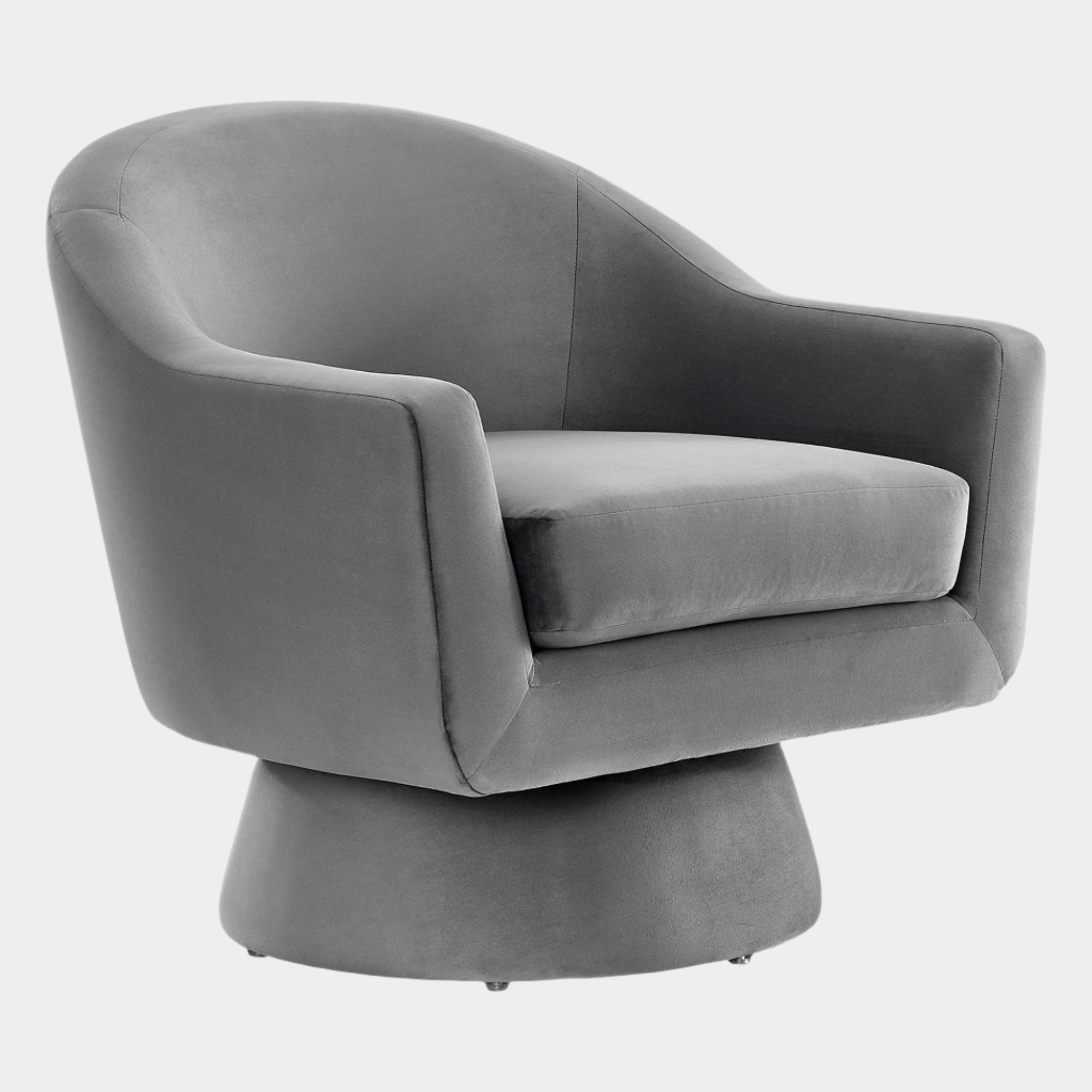 Chaise pivotante en tissu velours et bois Astral Performance