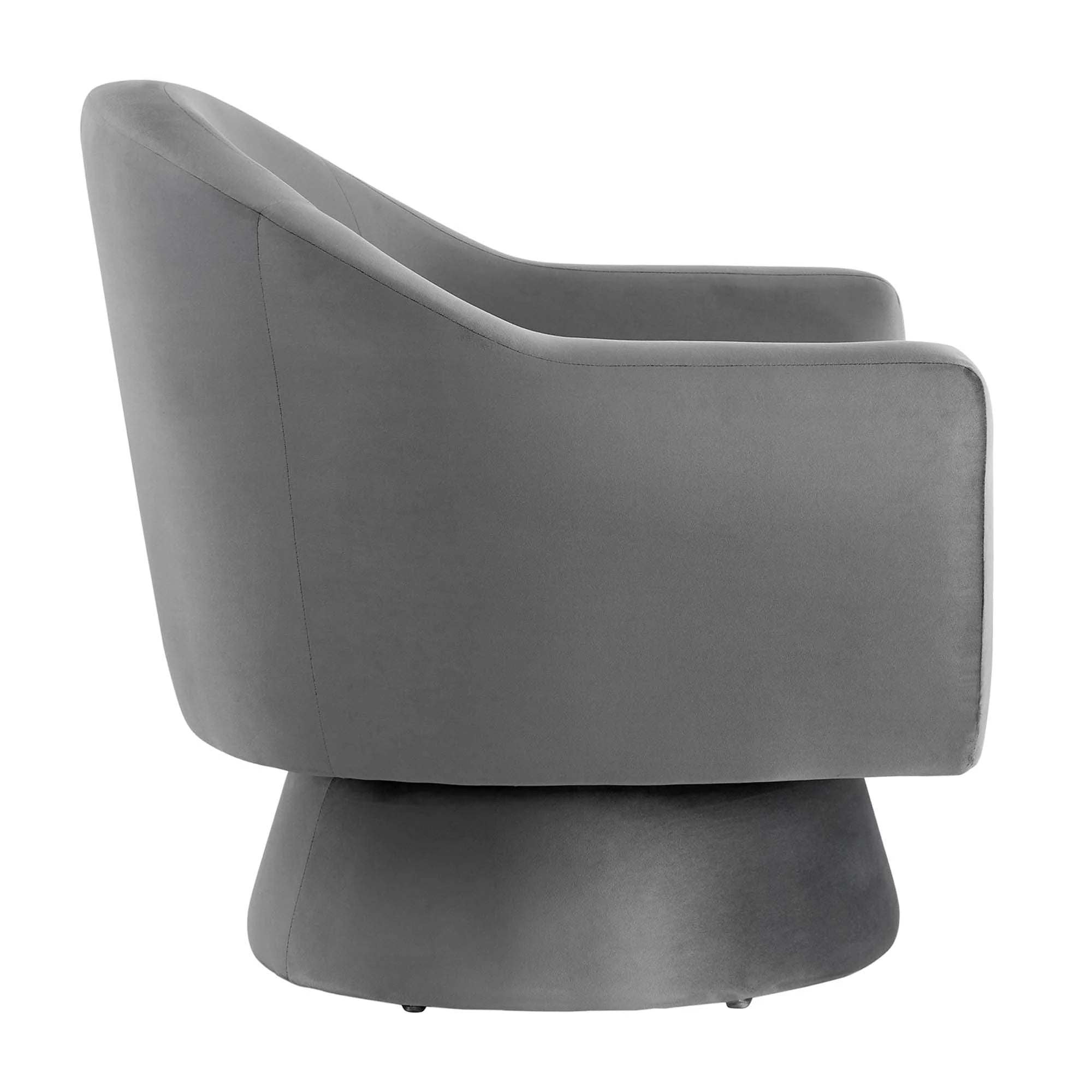 Chaise pivotante en tissu velours et bois Astral Performance