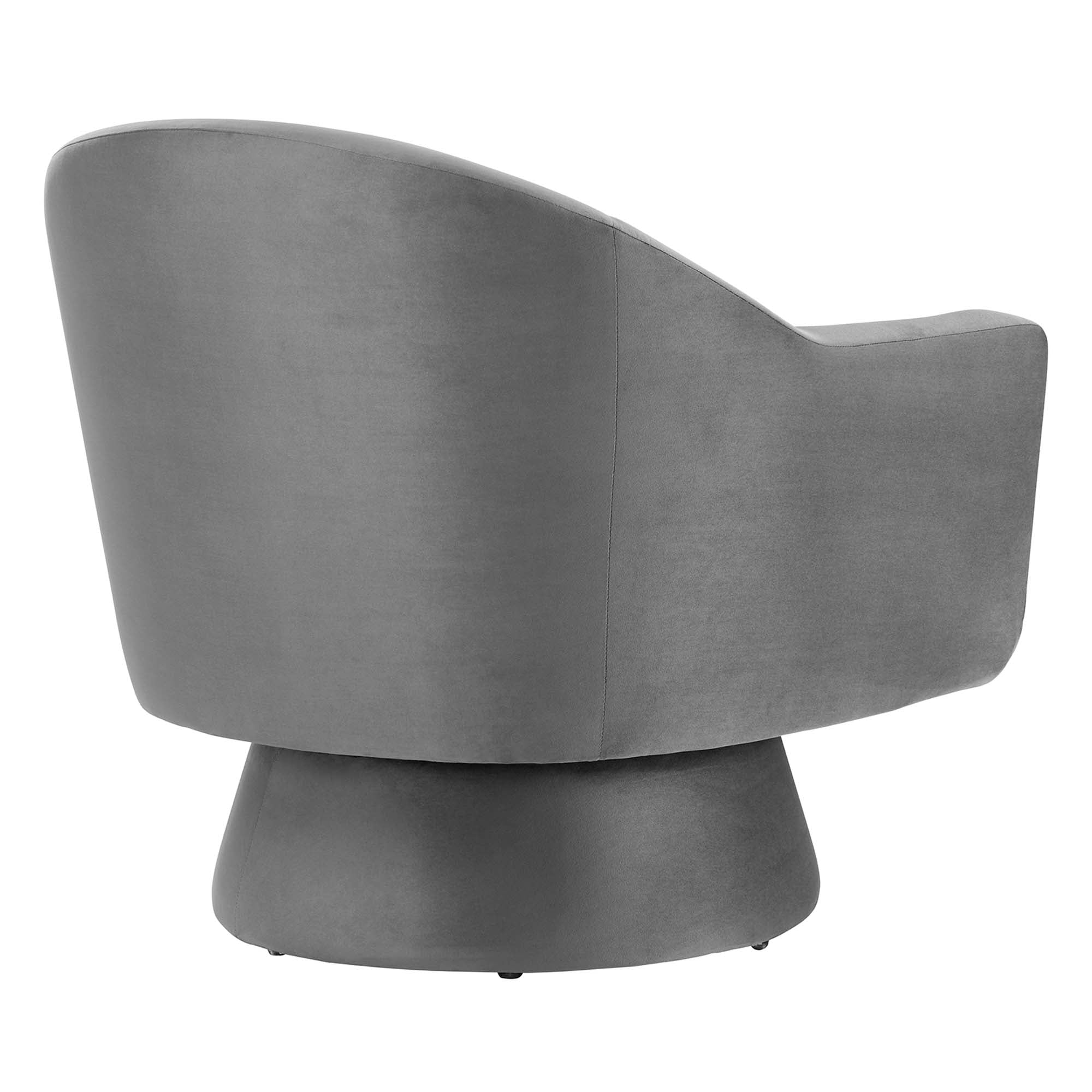 Chaise pivotante en tissu velours et bois Astral Performance
