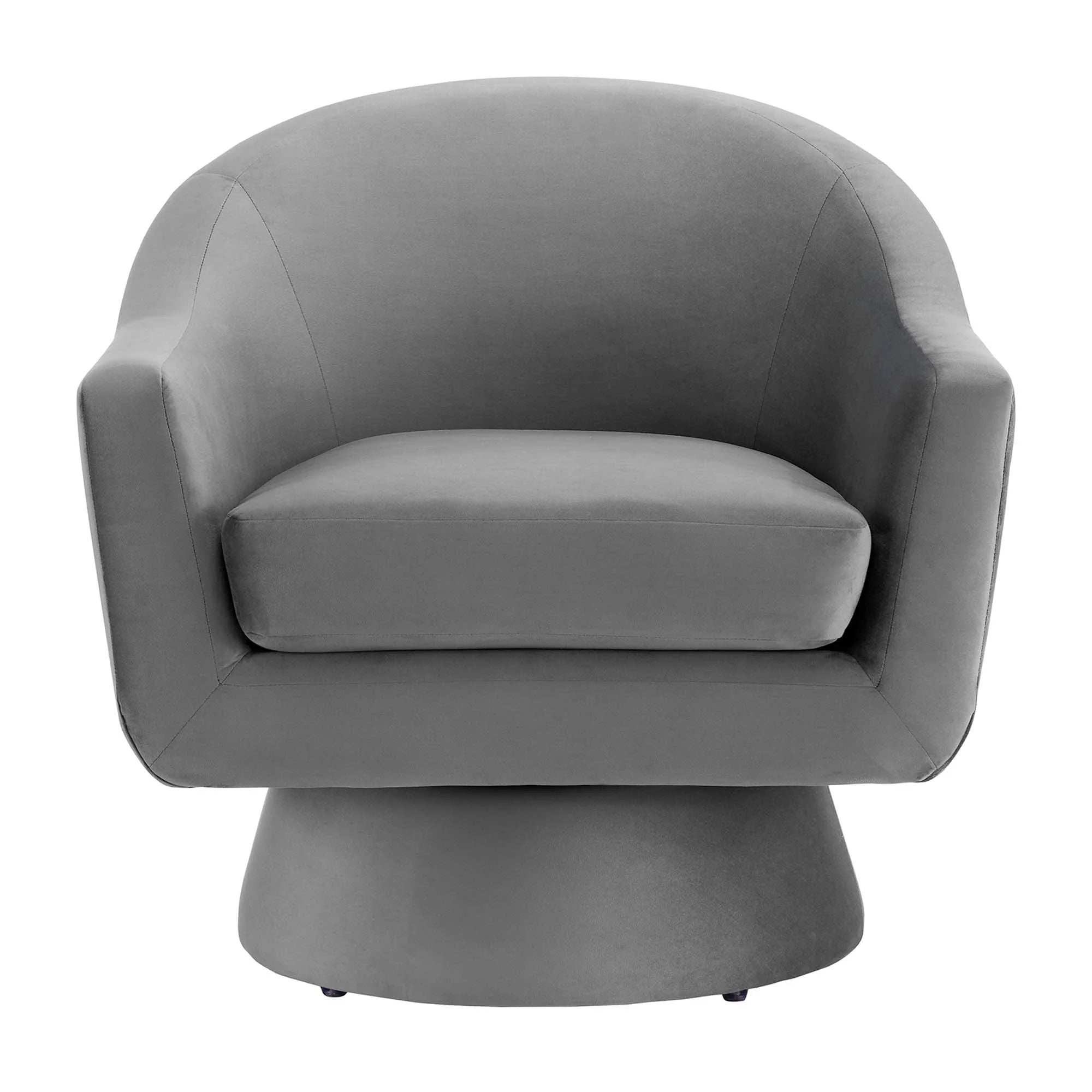Chaise pivotante en tissu velours et bois Astral Performance