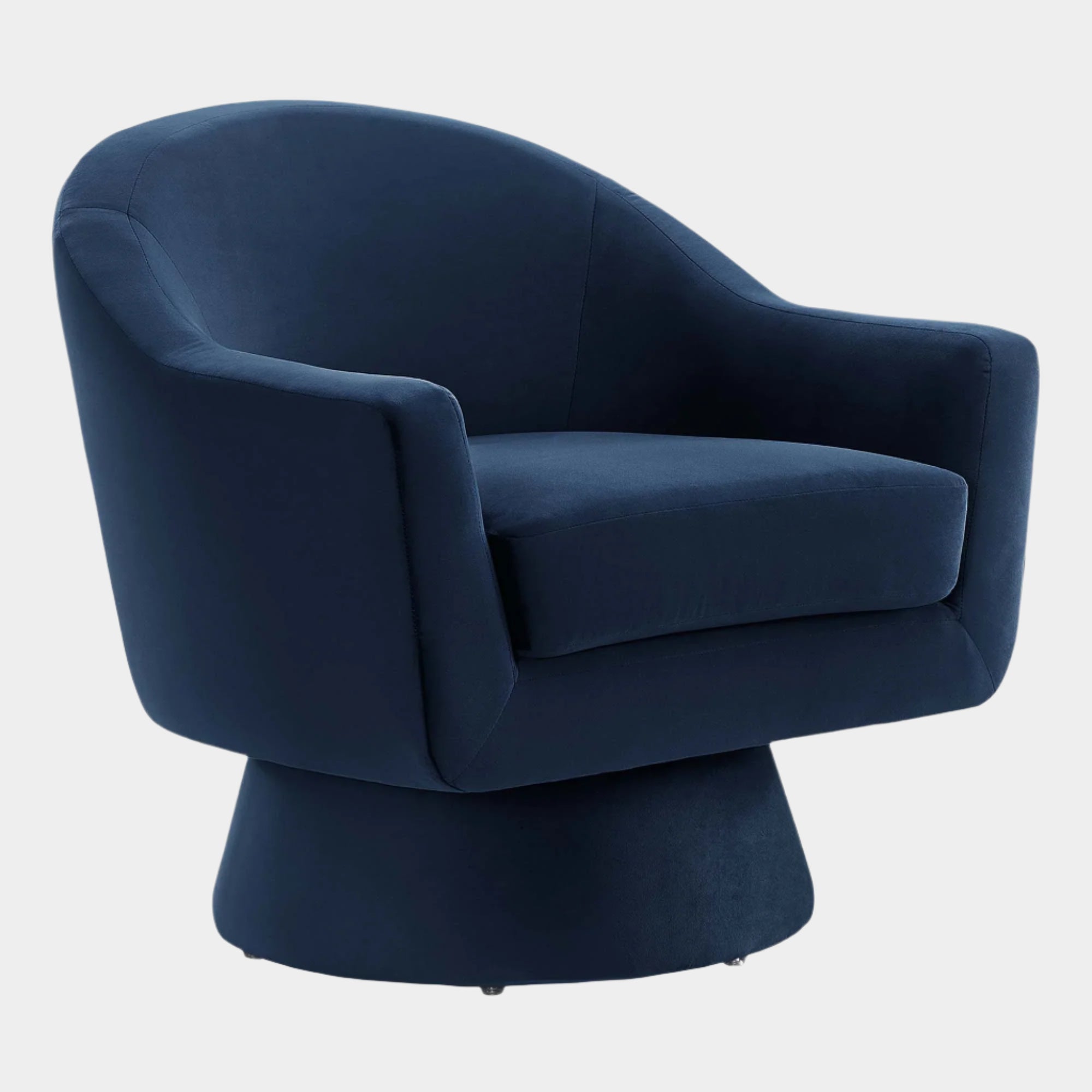 Chaise pivotante en tissu velours et bois Astral Performance