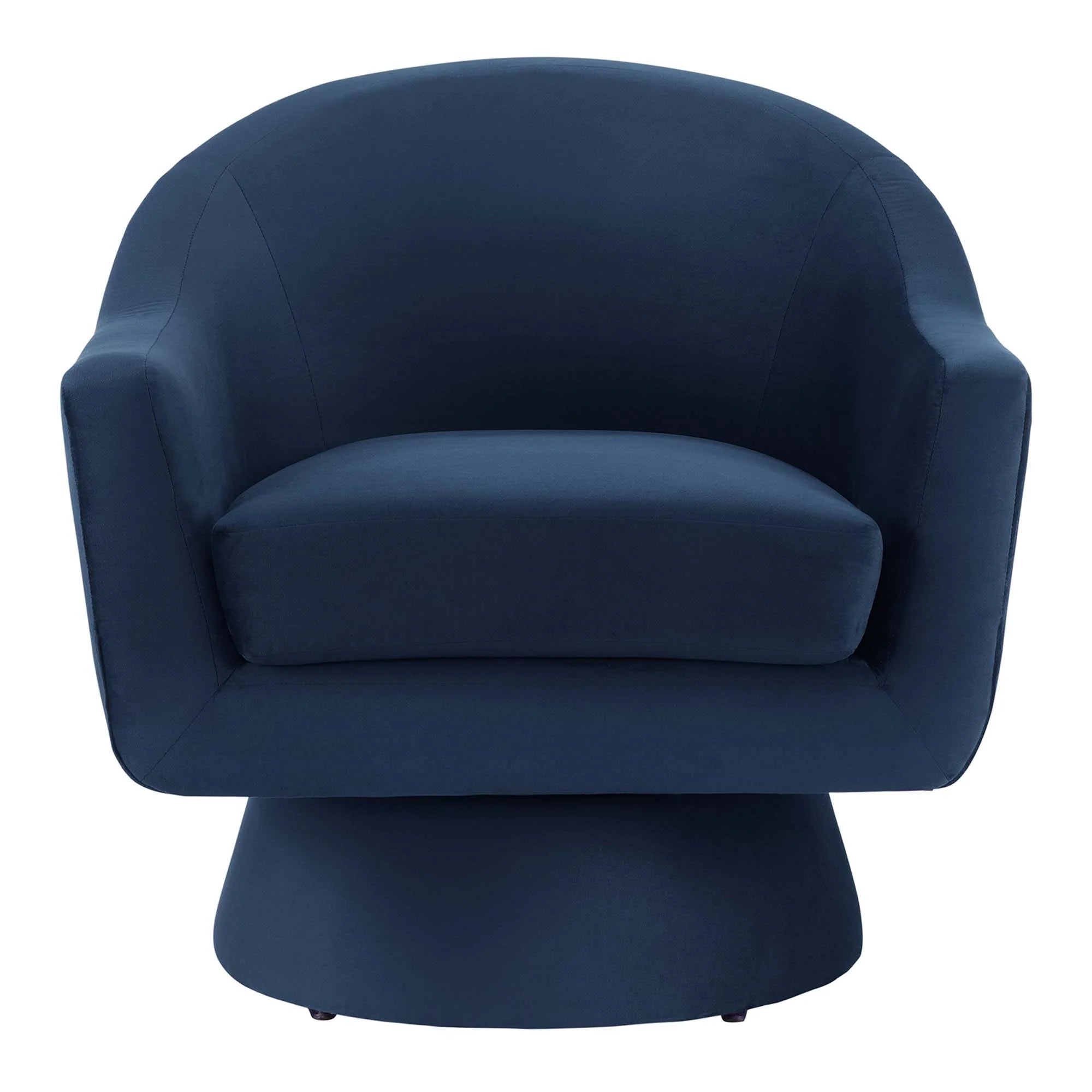 Chaise pivotante en tissu velours et bois Astral Performance