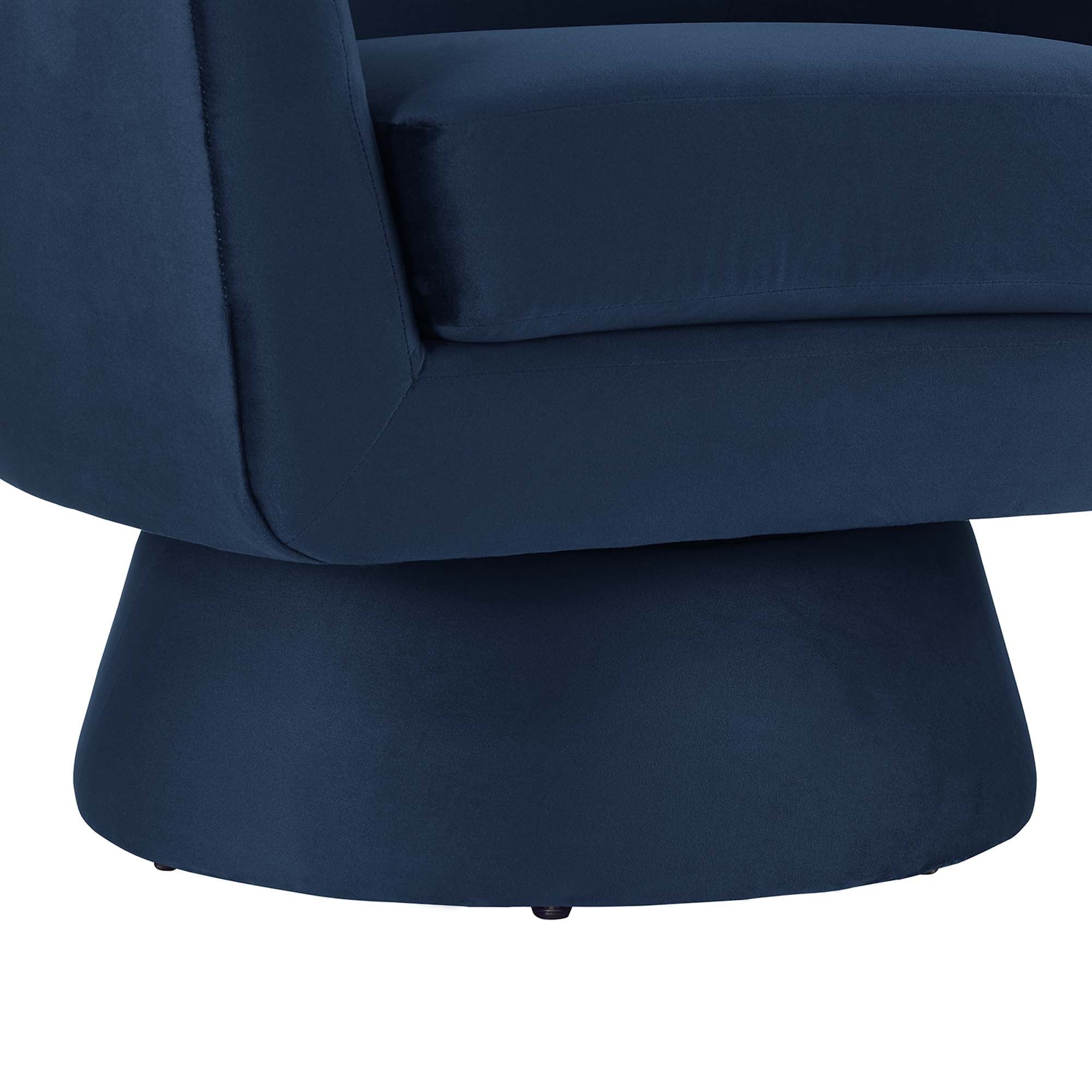 Chaise pivotante en tissu velours et bois Astral Performance