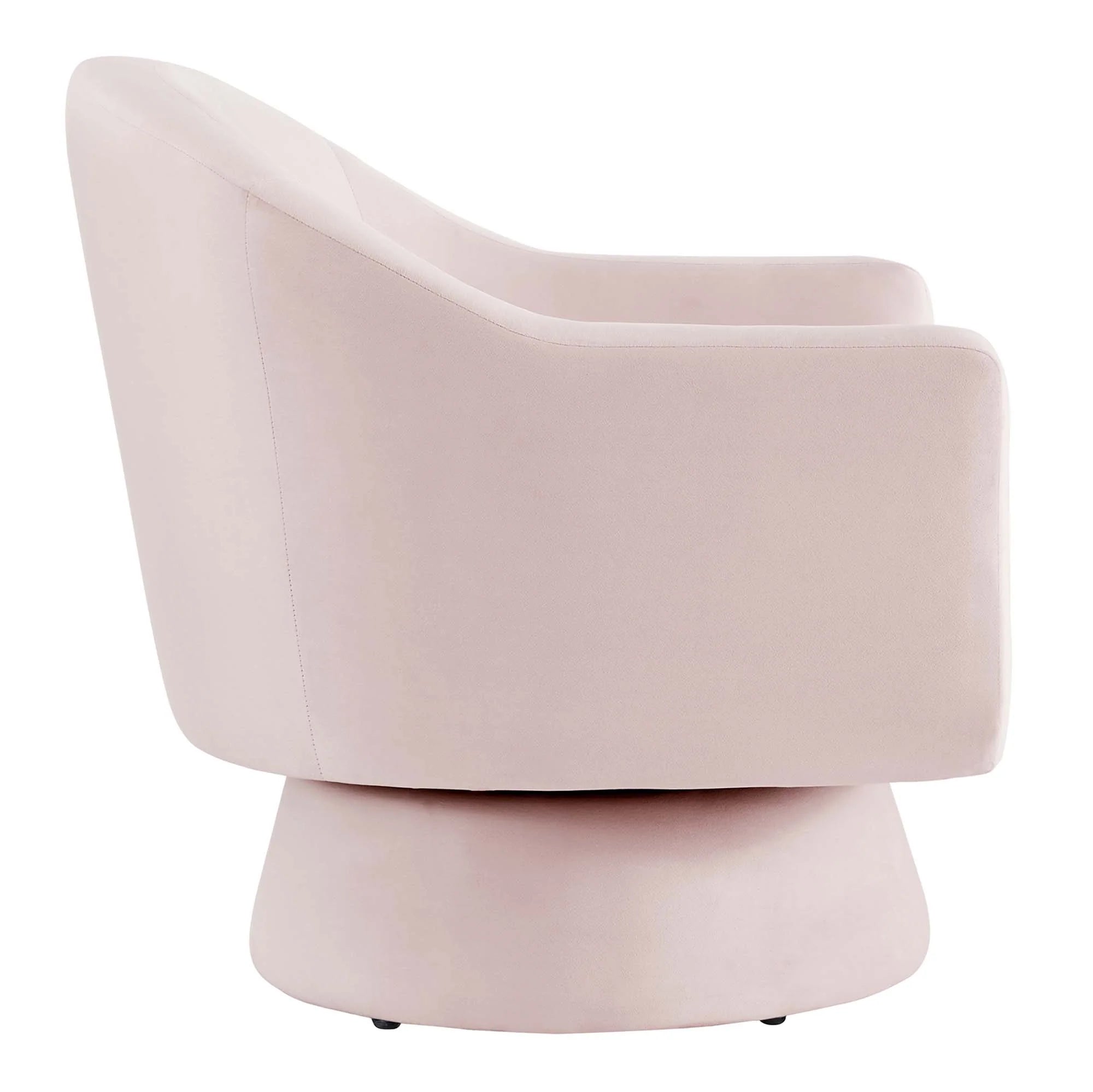 Chaise pivotante en tissu velours et bois Astral Performance