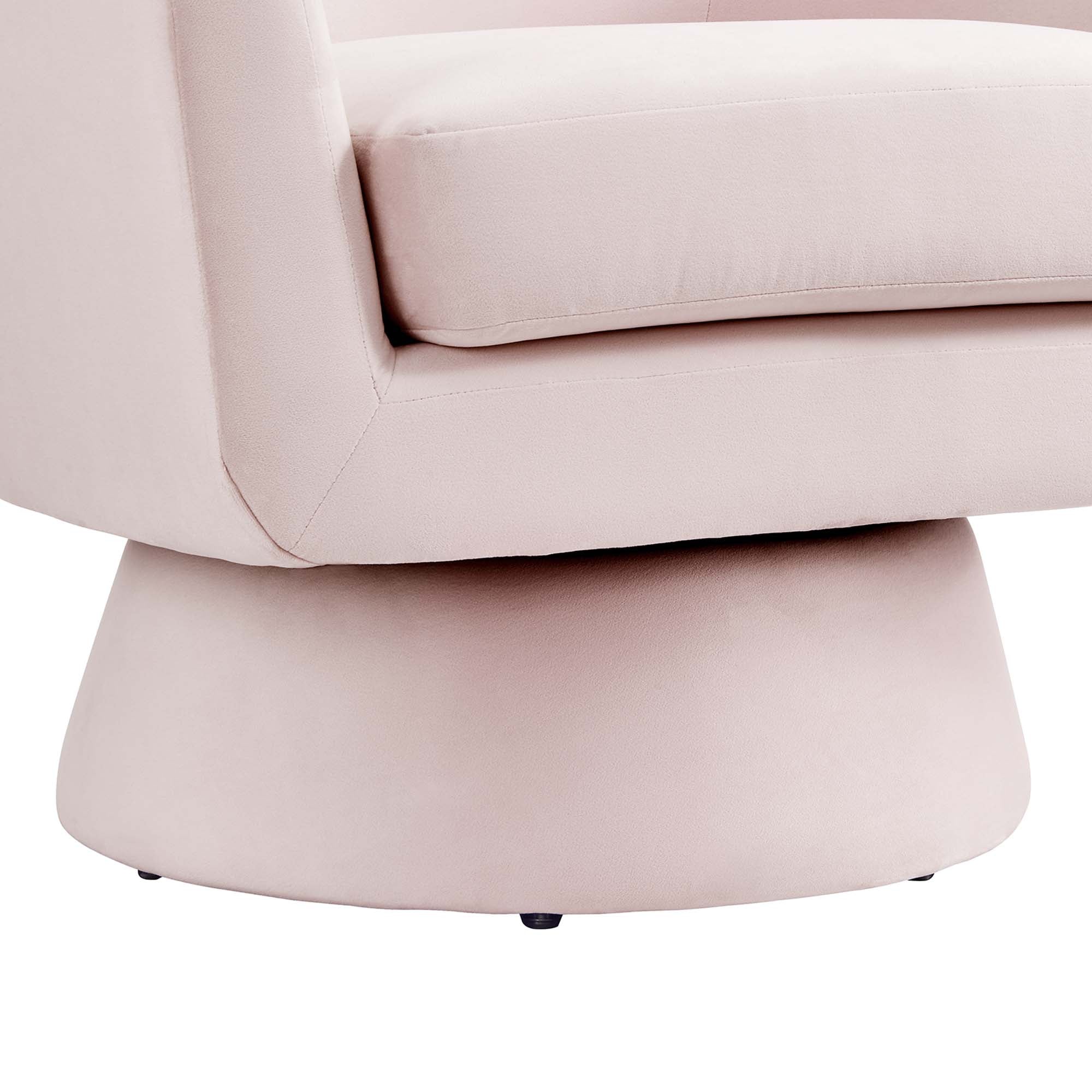 Chaise pivotante en tissu velours et bois Astral Performance