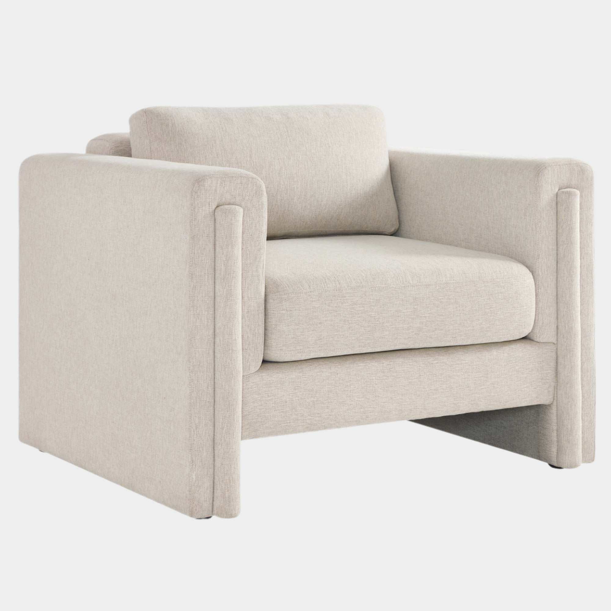 Chaise pivotante en tissu velours et bois Astral Performance