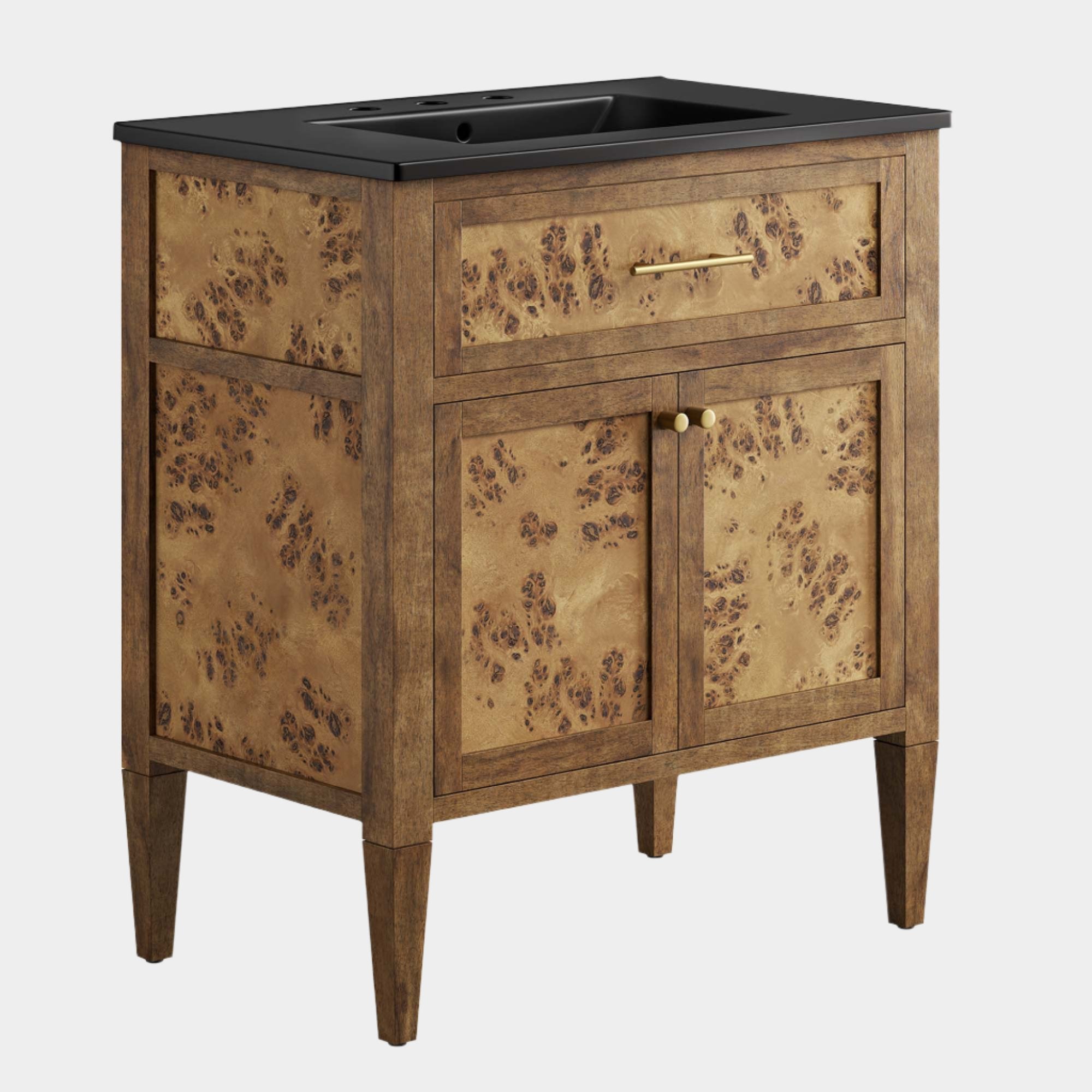 Meuble-lavabo de salle de bain en bois Elysian inclus