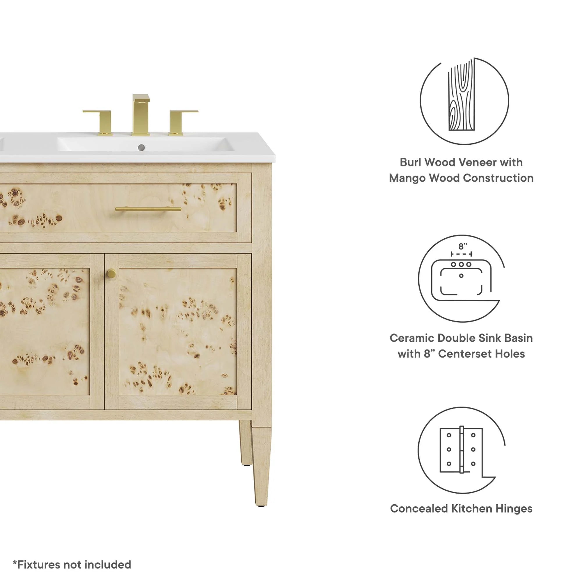 Elysian Bathroom Cabinet Basin Not Included