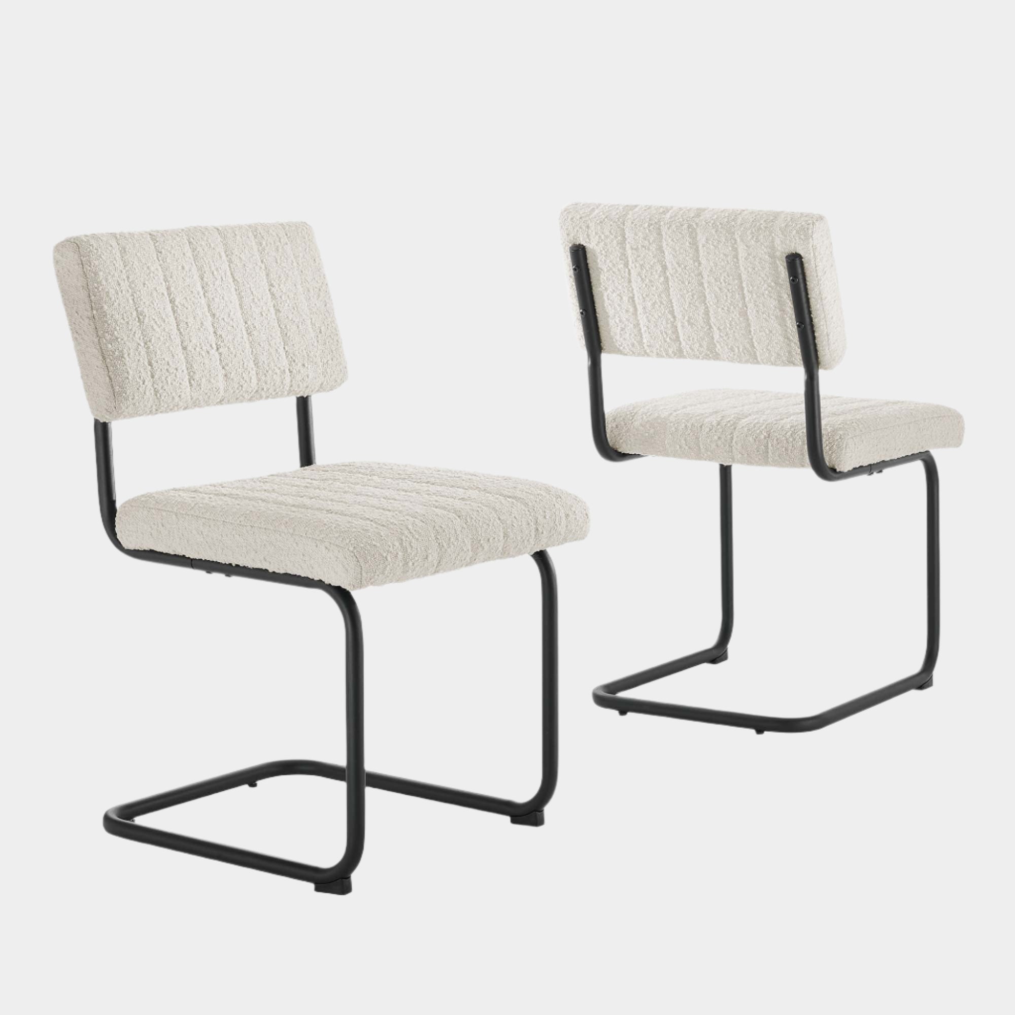 Parity Boucle Dining Side Chairs - Set of 2
