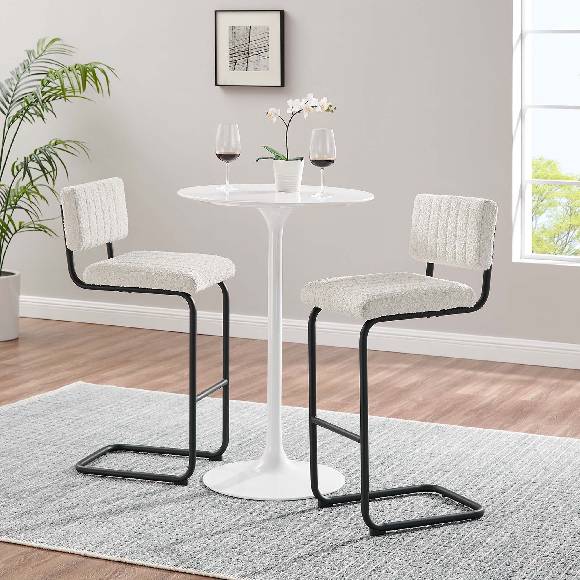 Parity Boucle Bar Stools Set of 2