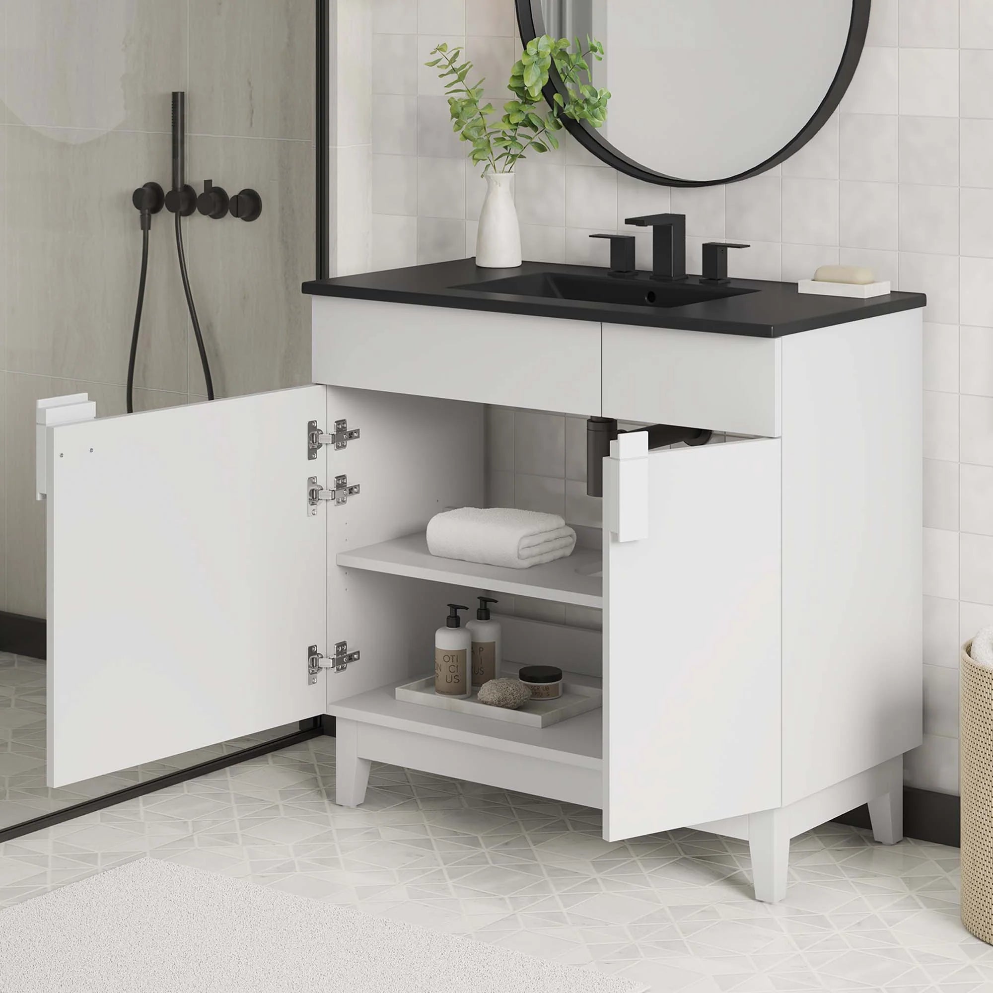 Miles Bathroom Vanity Basin Included