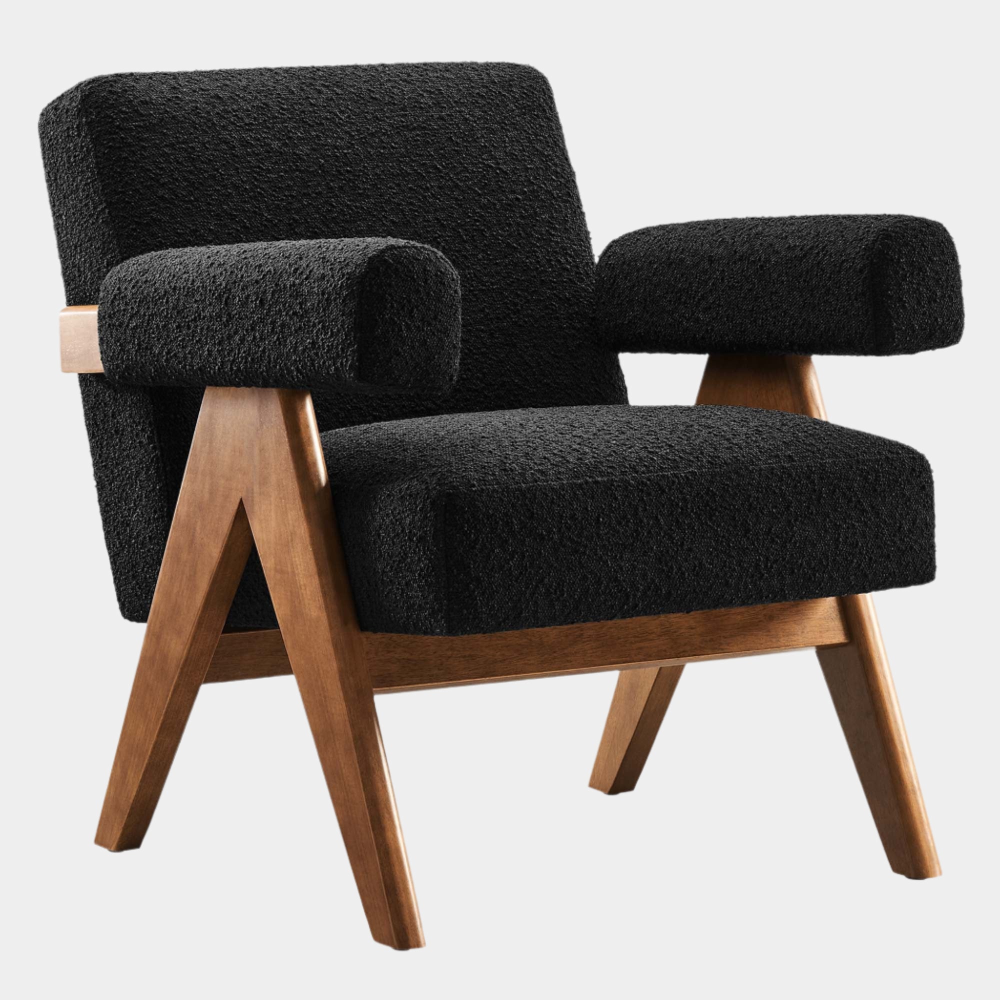 Lyra Boucle Fabric Armchair