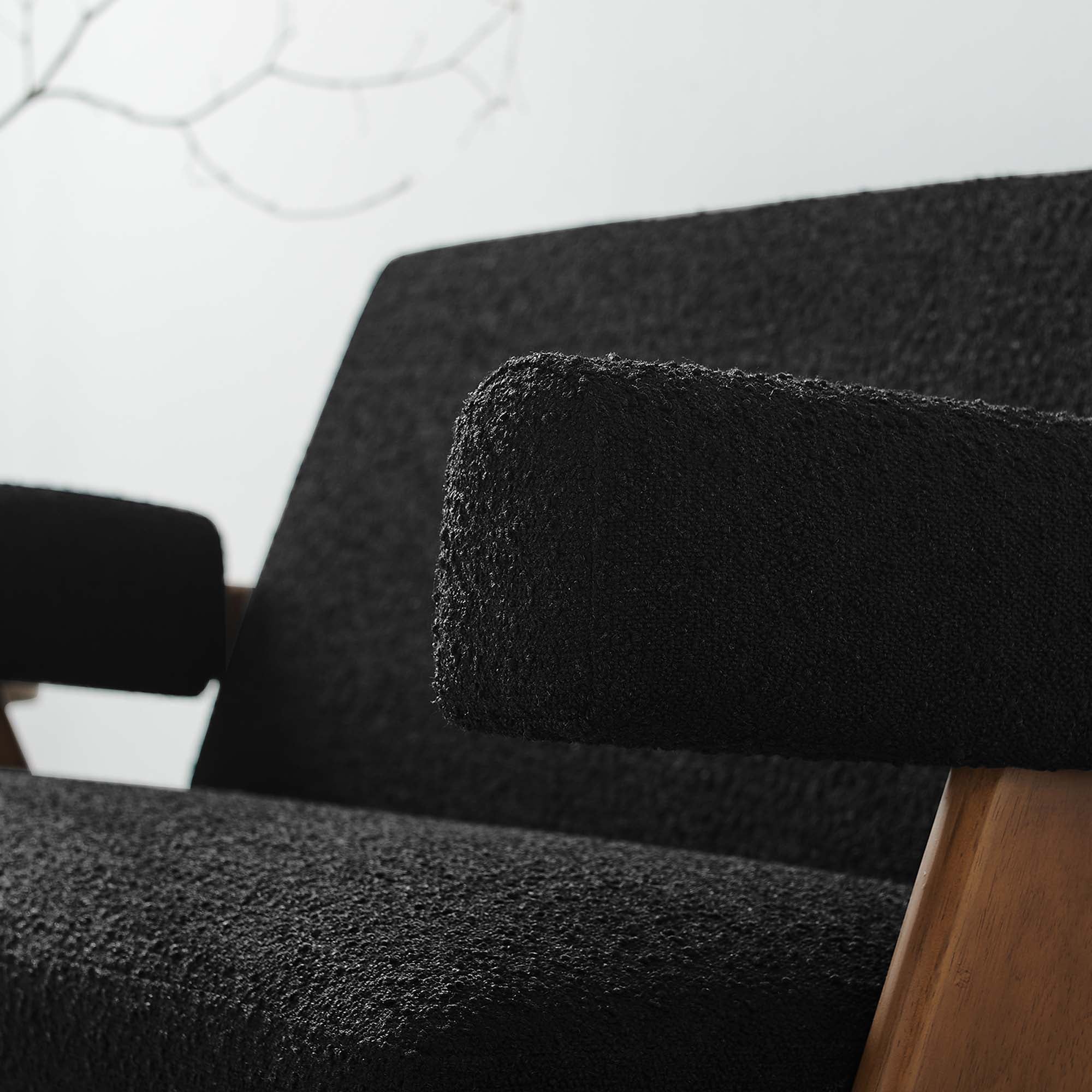 Chaise sans accoudoirs rembourrée en duvet Commix